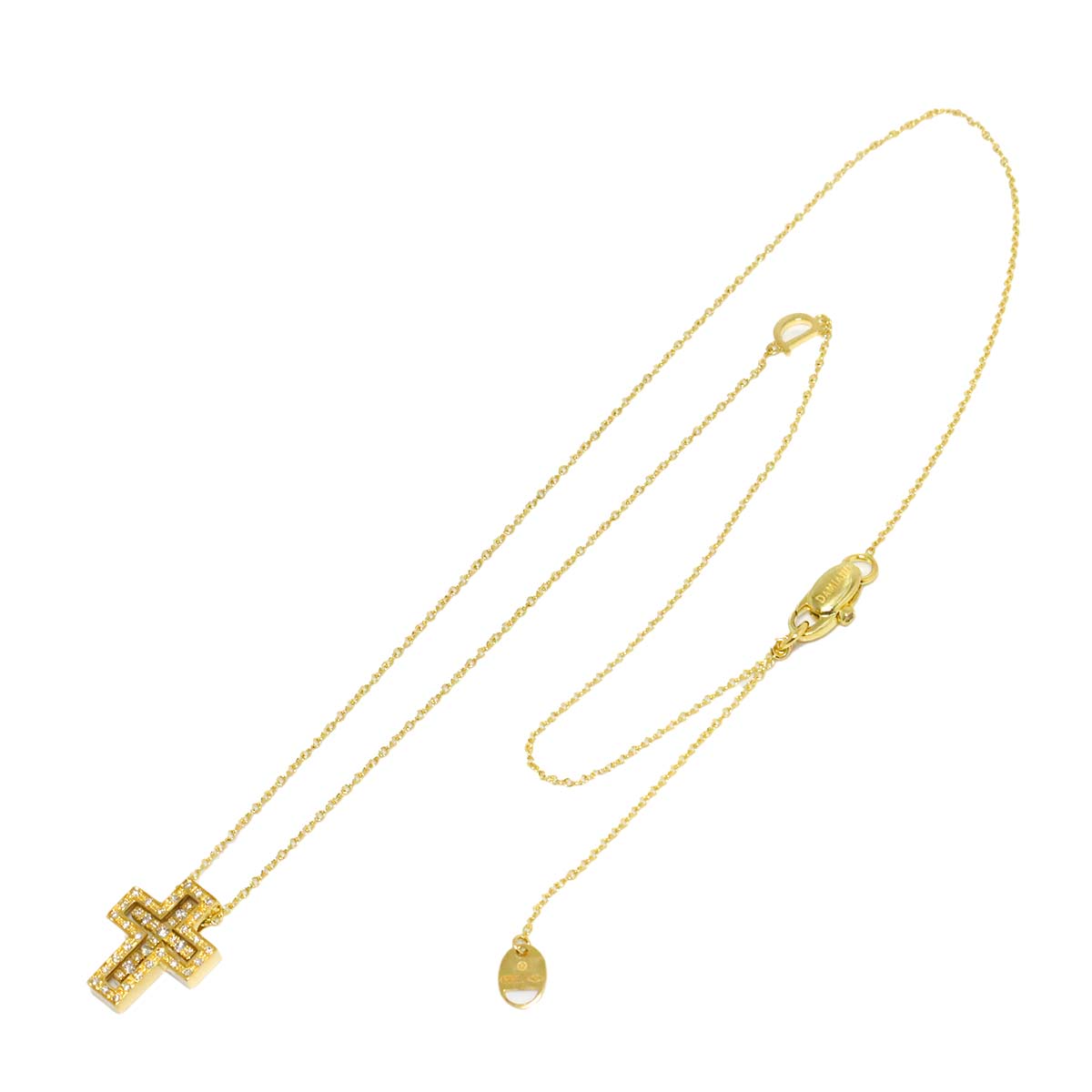 Belle Epoque XXS Diamond Cross Necklace 18K YG 750