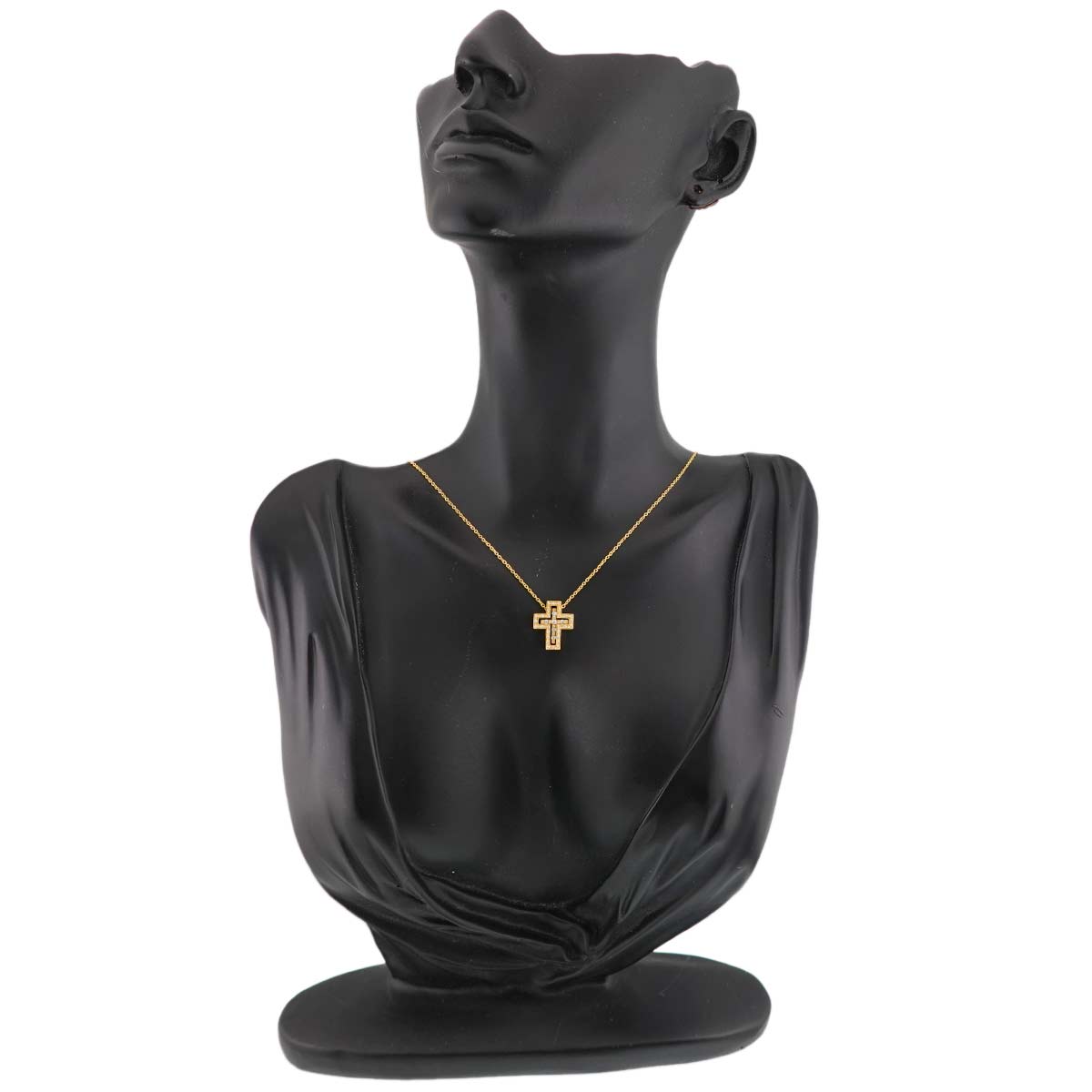 Belle Epoque XXS Diamond Cross Necklace 18K YG 750
