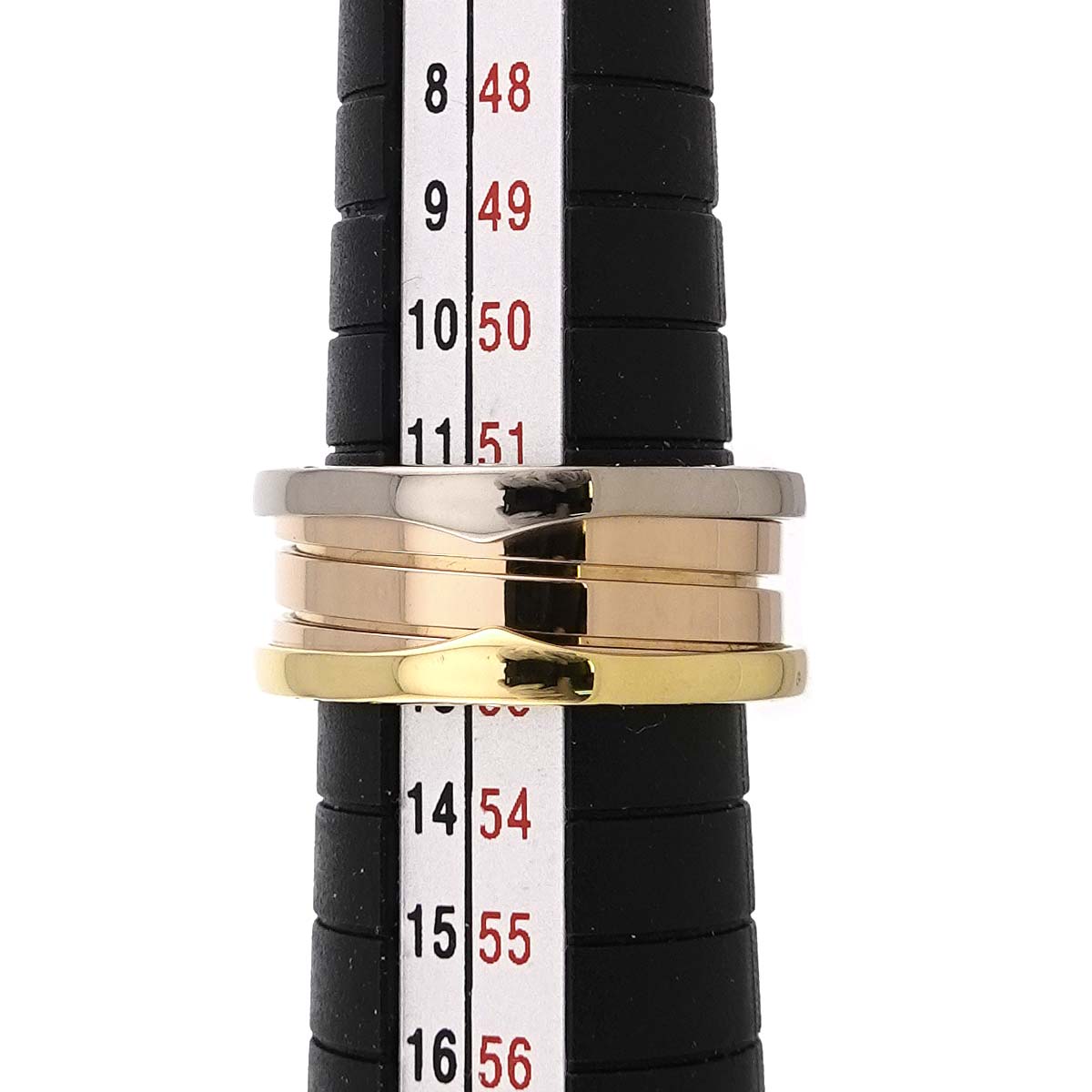 B-ZERO1 3Band Ring 18K Pink White Yellow Gold 750 Size53 6(US)