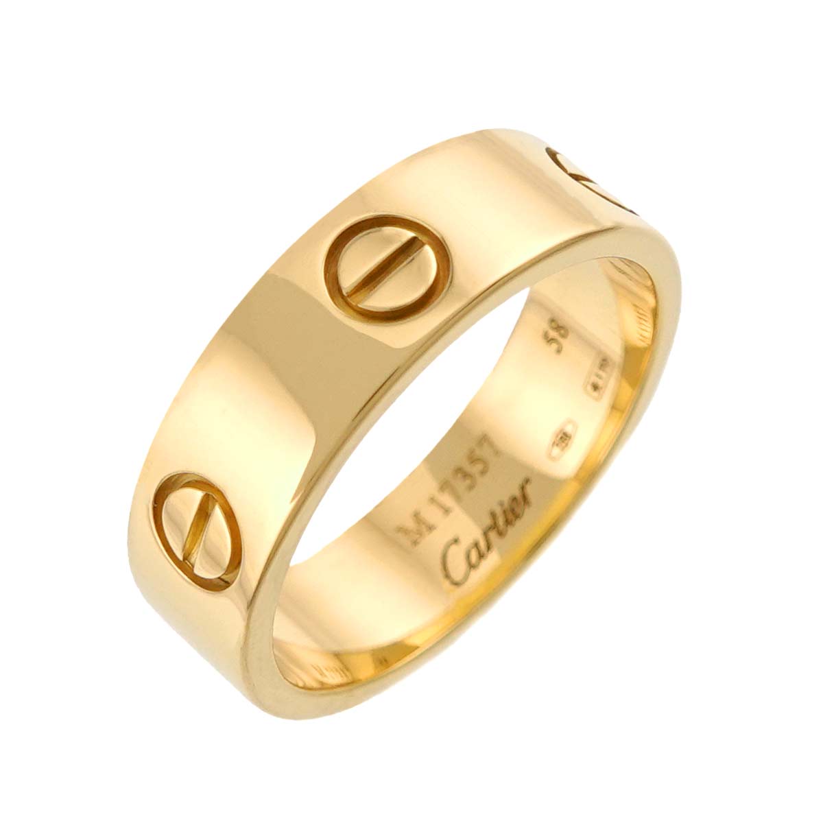 Love Ring 18K Yellow Gold 750 size58 7.75-8(US)