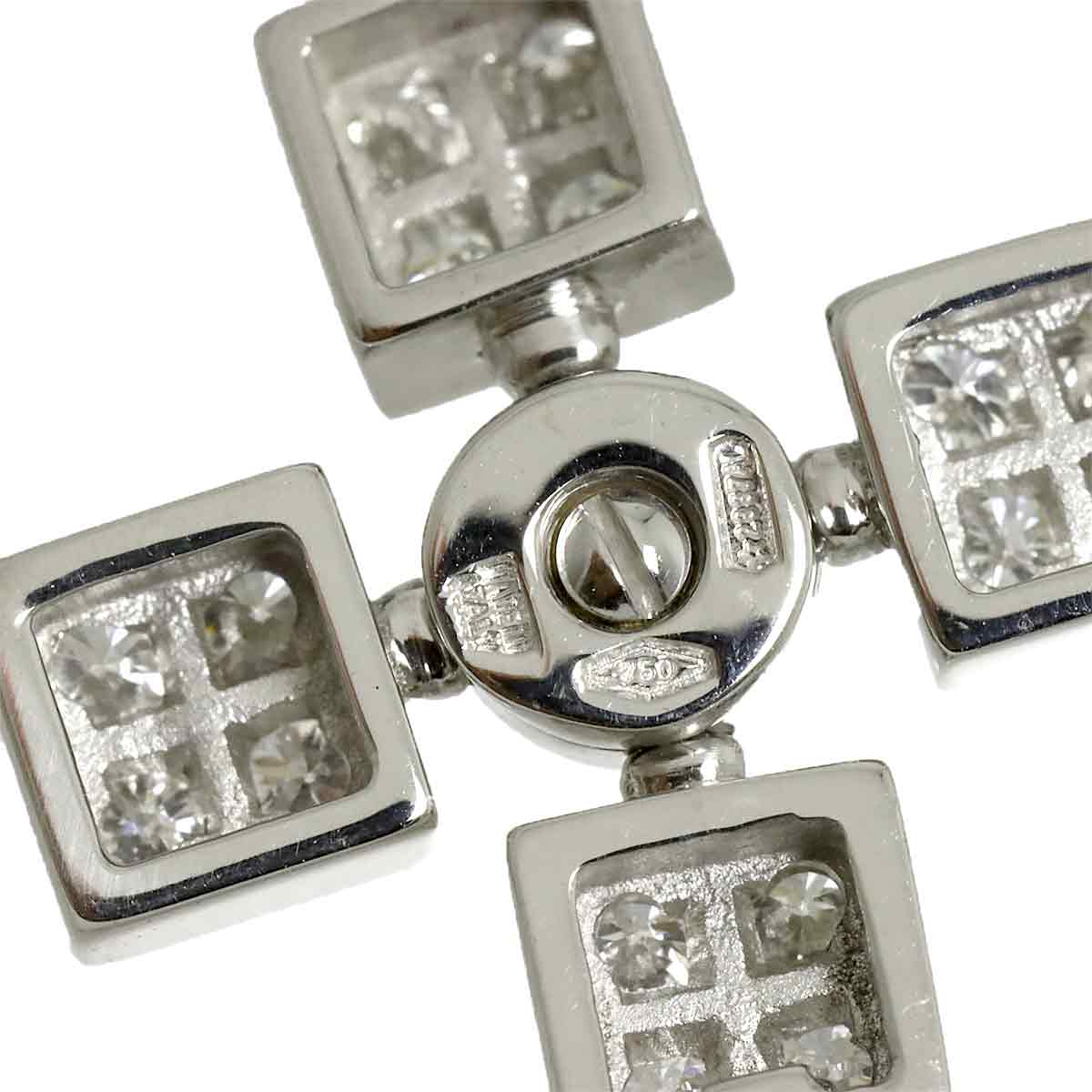Diamond Necklace 18K White Gold 750