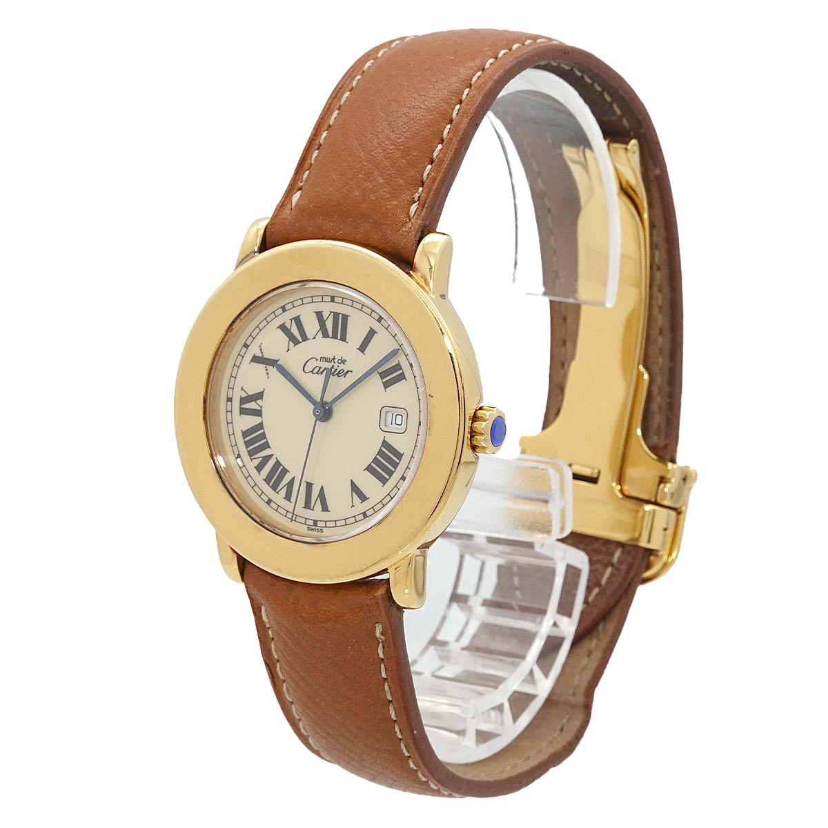 Must Ronde W1006822 Date Quartz cream Dial Ladies Watch