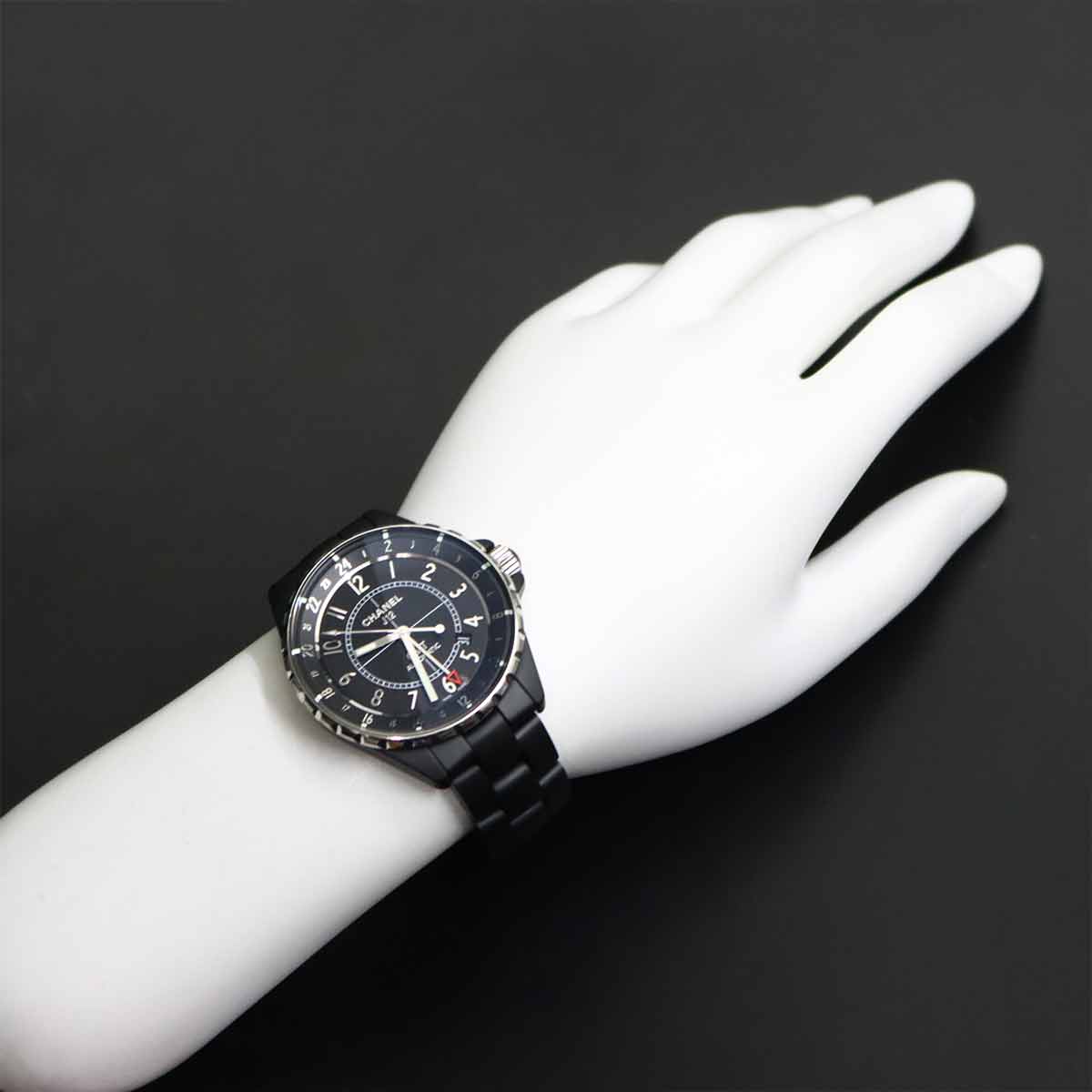 J12 GMT 41mm H3101 Mens Watch Date Black Ceramic Automatic