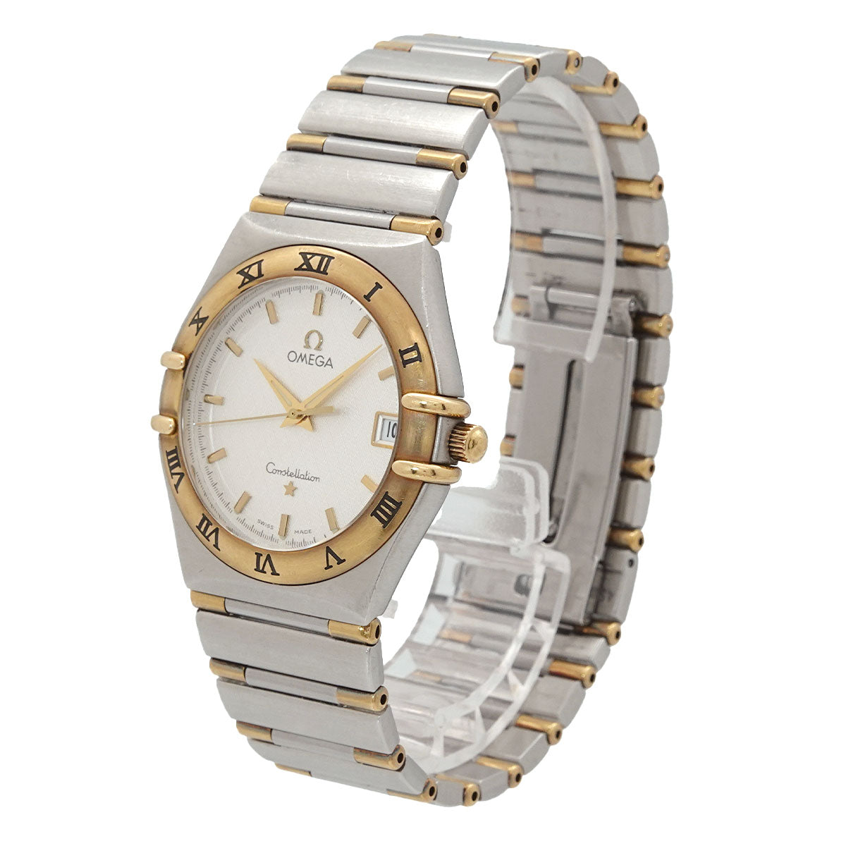 Constellation 1312 30 Quartz Silver Dial SS YG Watch