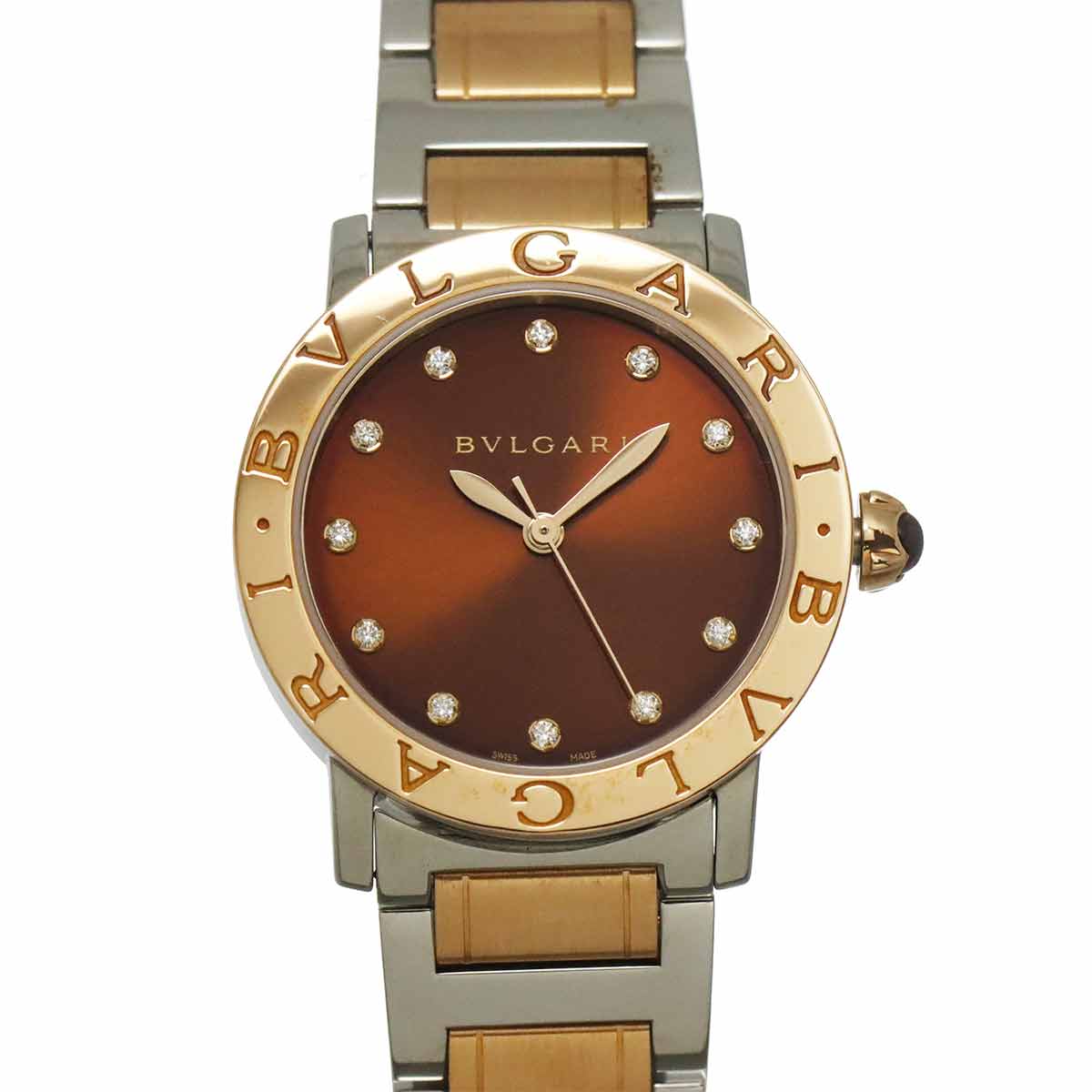 BVLGARIBVLGARI BBLP33SG Automatic 12P Diamond K18PG Watch