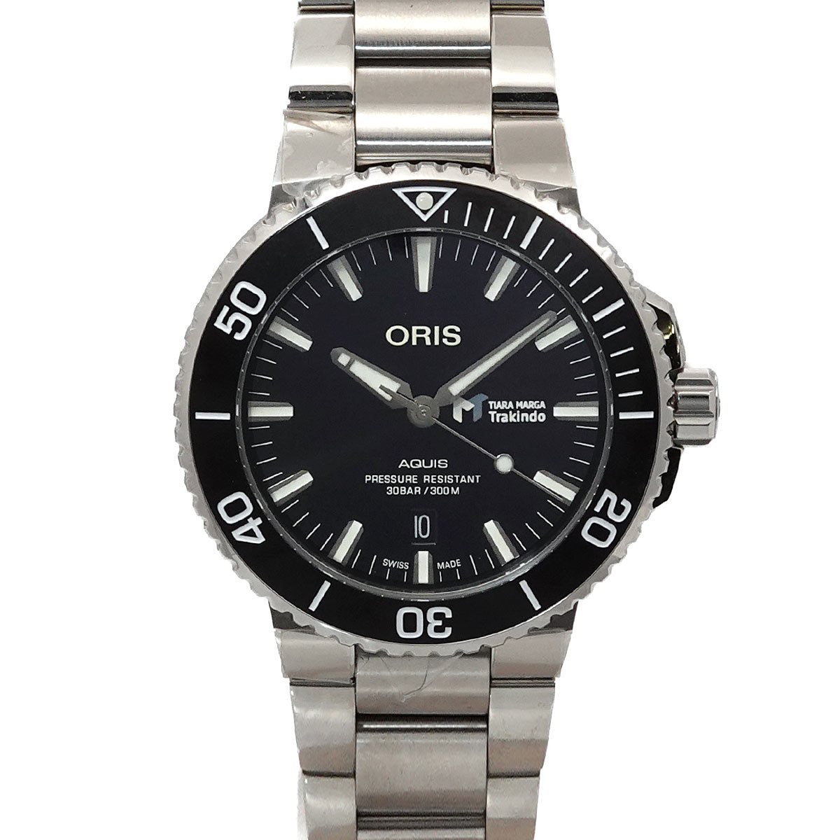 Aquis Date 01 733 7730 Automatic Date Black Dial Mens Watch