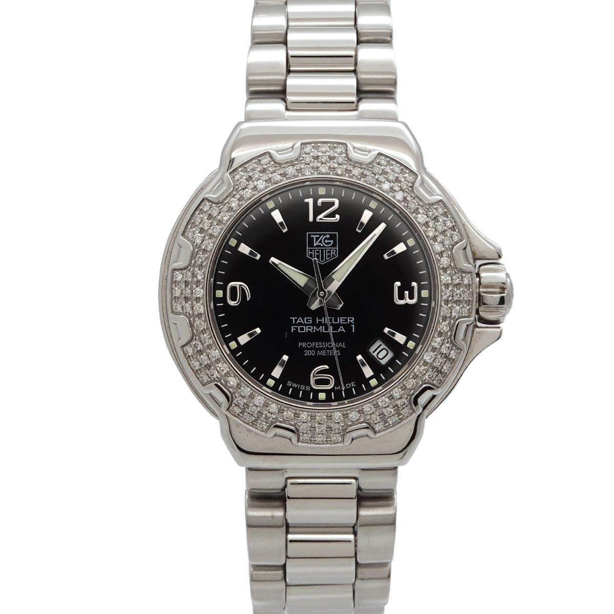Formula 1 WAC1214 Diamond Black Dial Ladies Watch