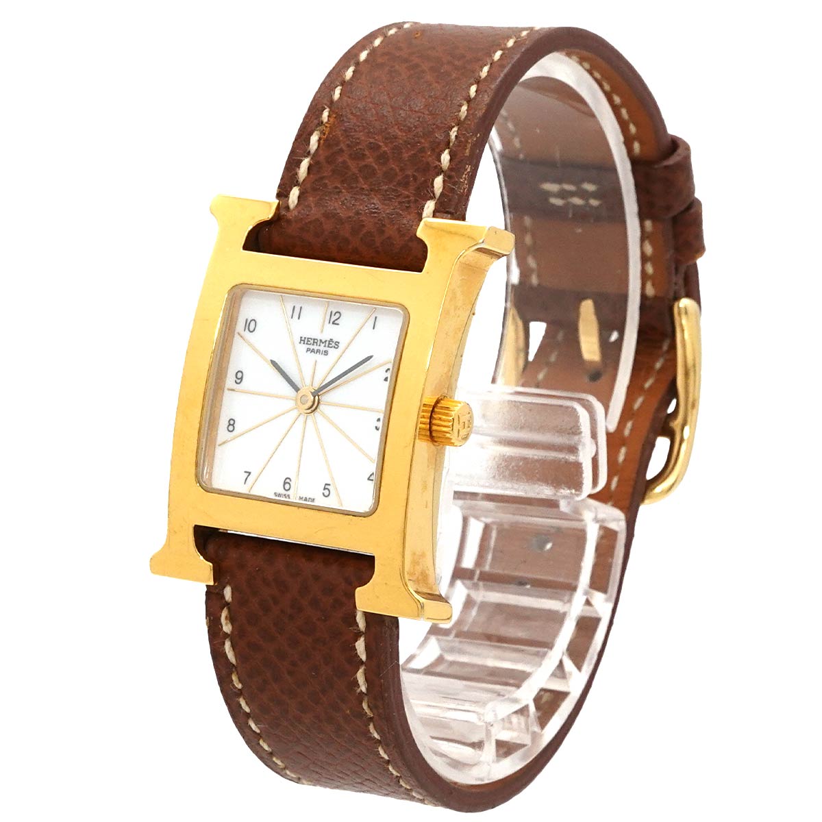 H Watch HH1 201 Quartz White Dial Ladies Watch