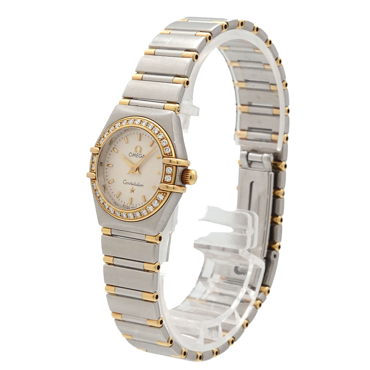 Constellation 1267.30 Bezel Diamond Silver Dial YG Watch