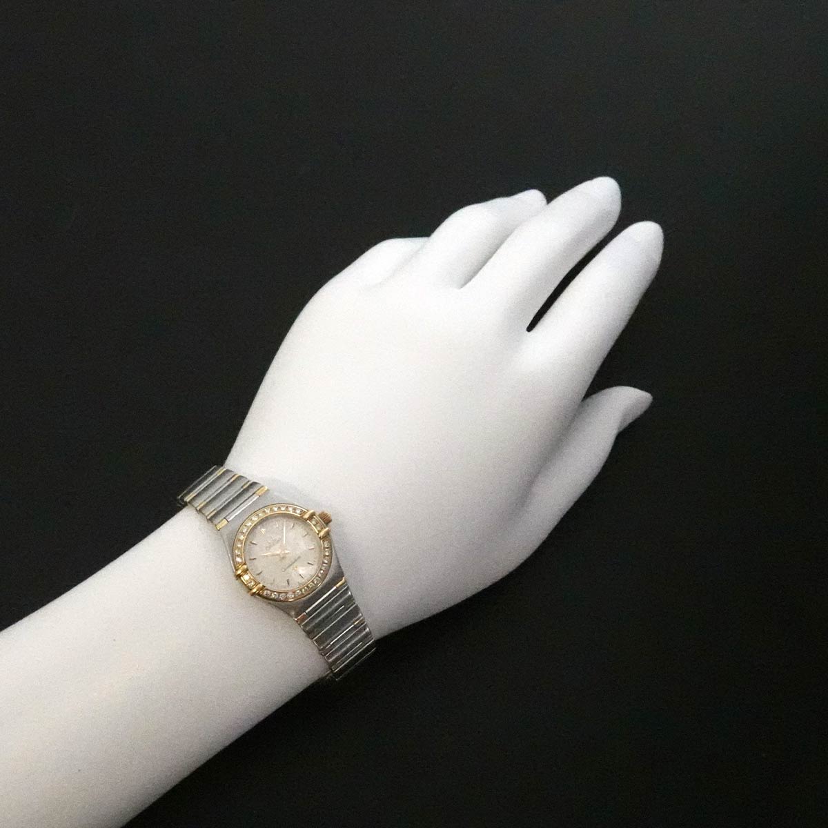 Constellation 1267.30 Bezel Diamond Silver Dial YG Watch