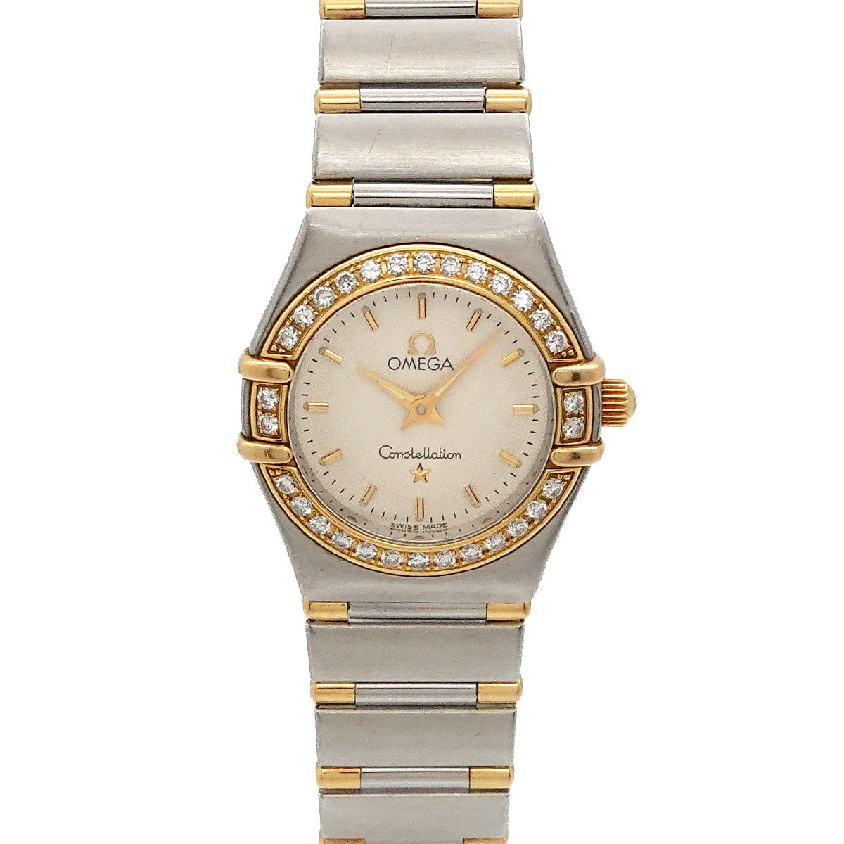 Constellation 1267.30 Bezel Diamond Silver Dial YG Watch