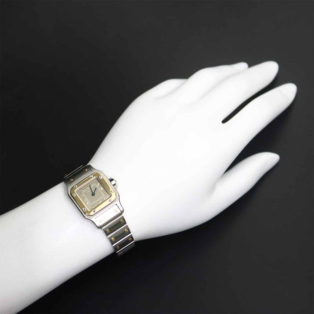 Santos Galbee SM W20031C4 YG Gray Dial Ladies Watch