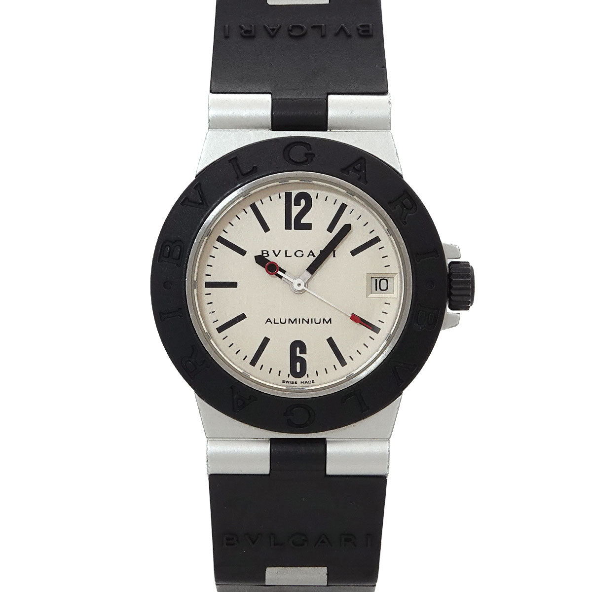 Aluminum AL32A Date Quartz Silver Dial Ladies Watch