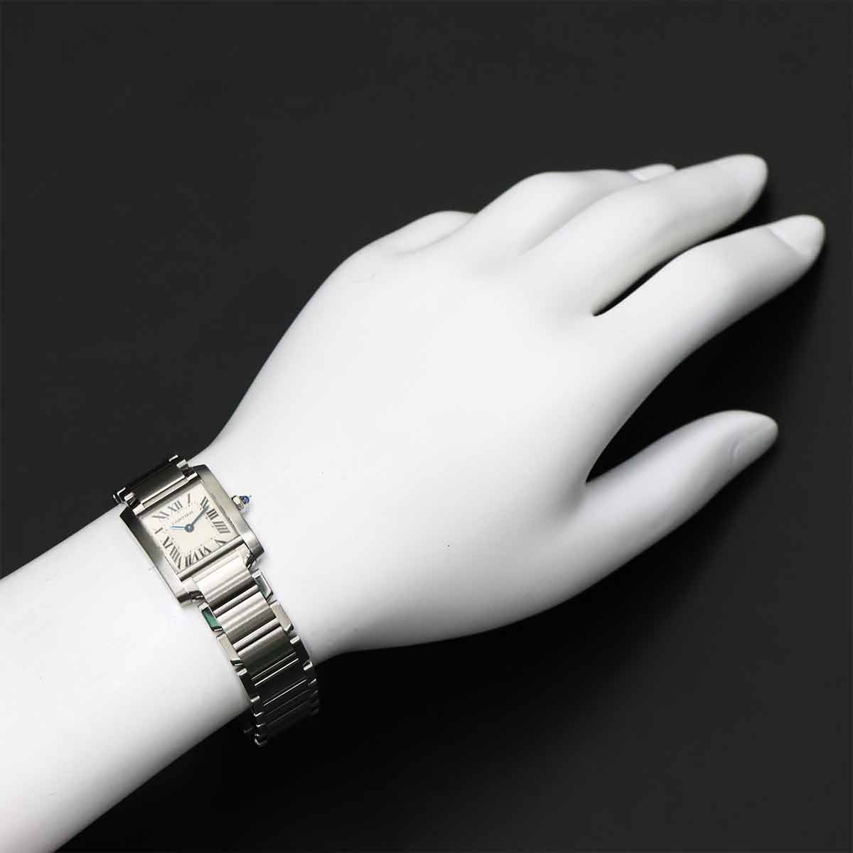 Tank Francaise SM W51008Q3 Quartz Cream Dial Ladies Watch