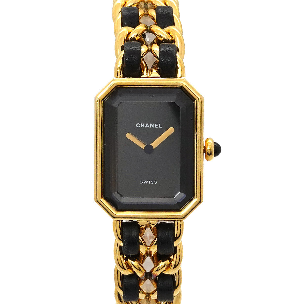 Premiere Size M H0001 Vintage Quartz Black Dial Ladies Watch