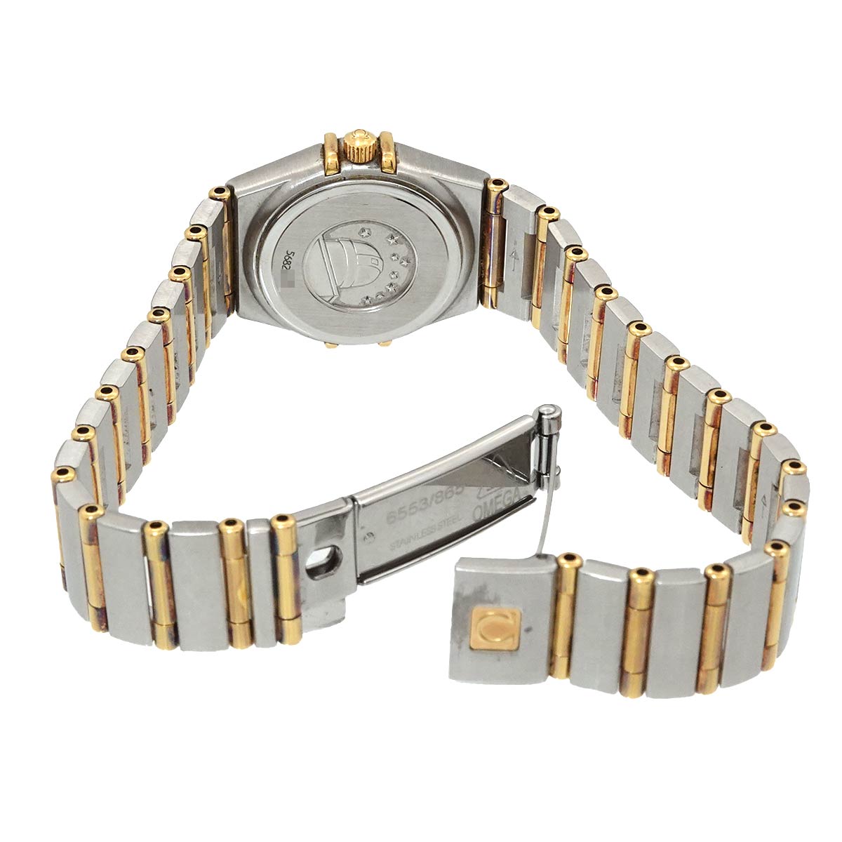 Constellation Mini 1267.75 Bezel 12P Diamond 750 YG White Shell