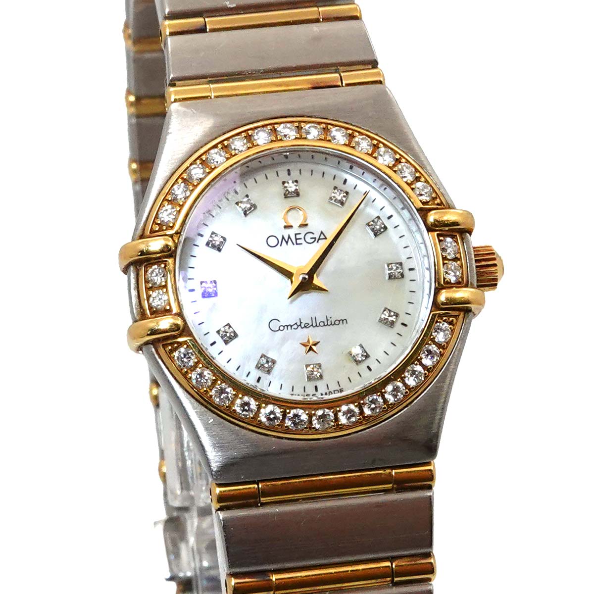 Constellation Mini 1267.75 Bezel 12P Diamond 750 YG White Shell