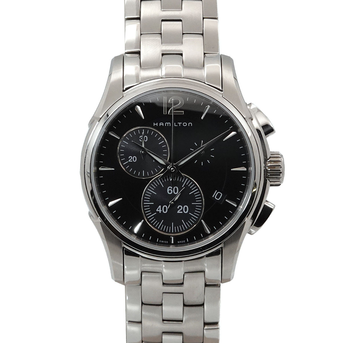 Jazzmaster H326120 Chronograph Date Black Dial Mens Watch