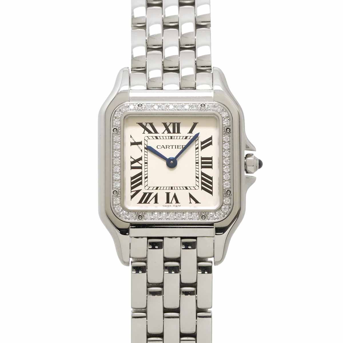 Panthere de Cartier MM W4PN0018 Quartz Diamond Silver Dial Boys
