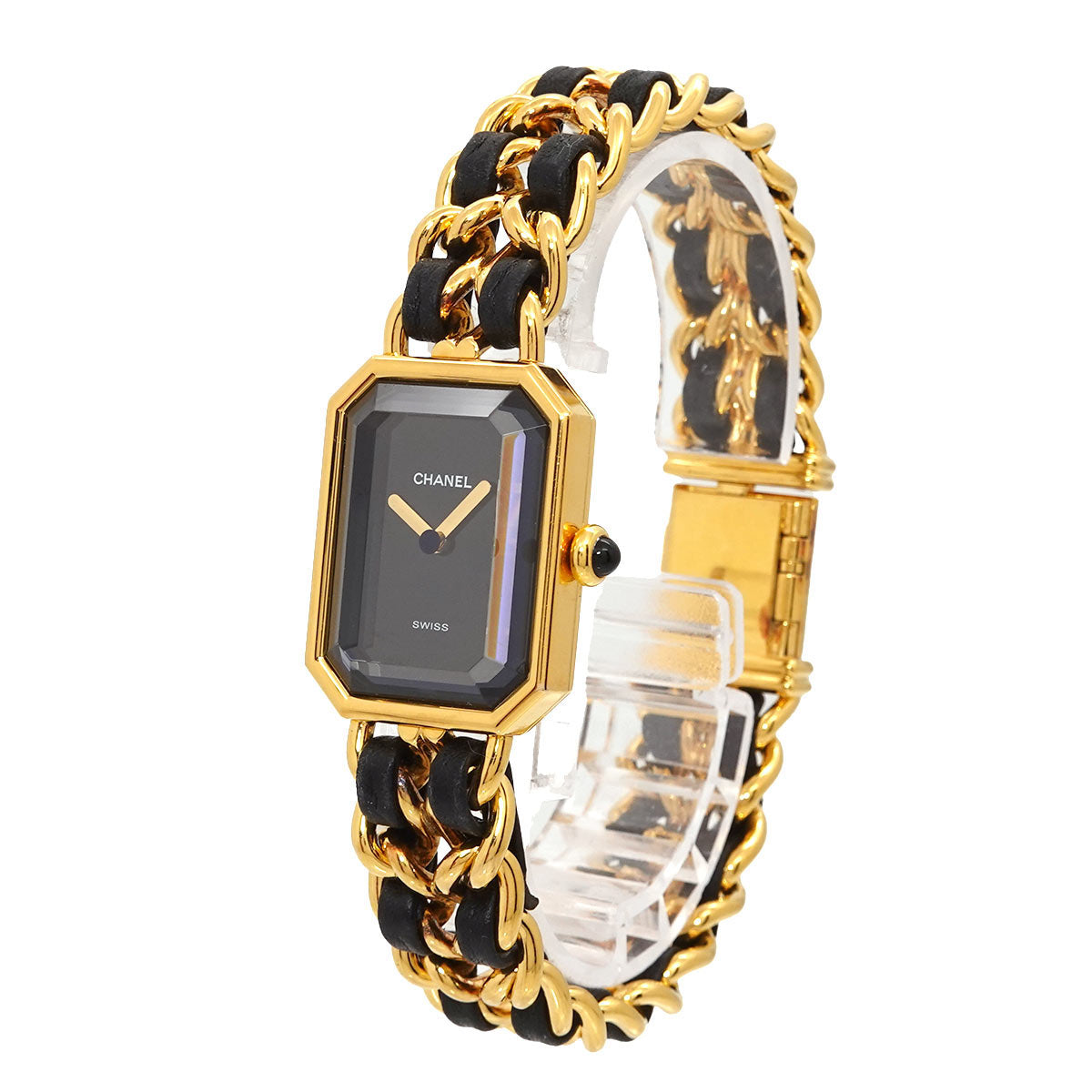 Premiere Size XL H0001 Vintage Quartz Black Dial Ladies Watch