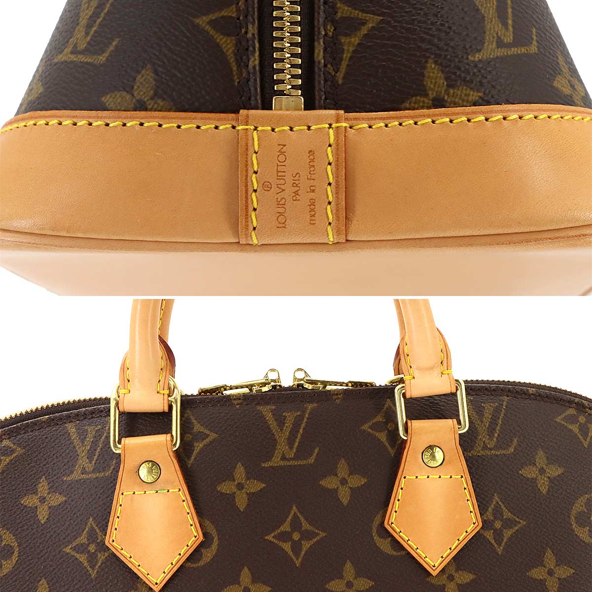Monogram Alma Hand Bag Brown M51130 Purse