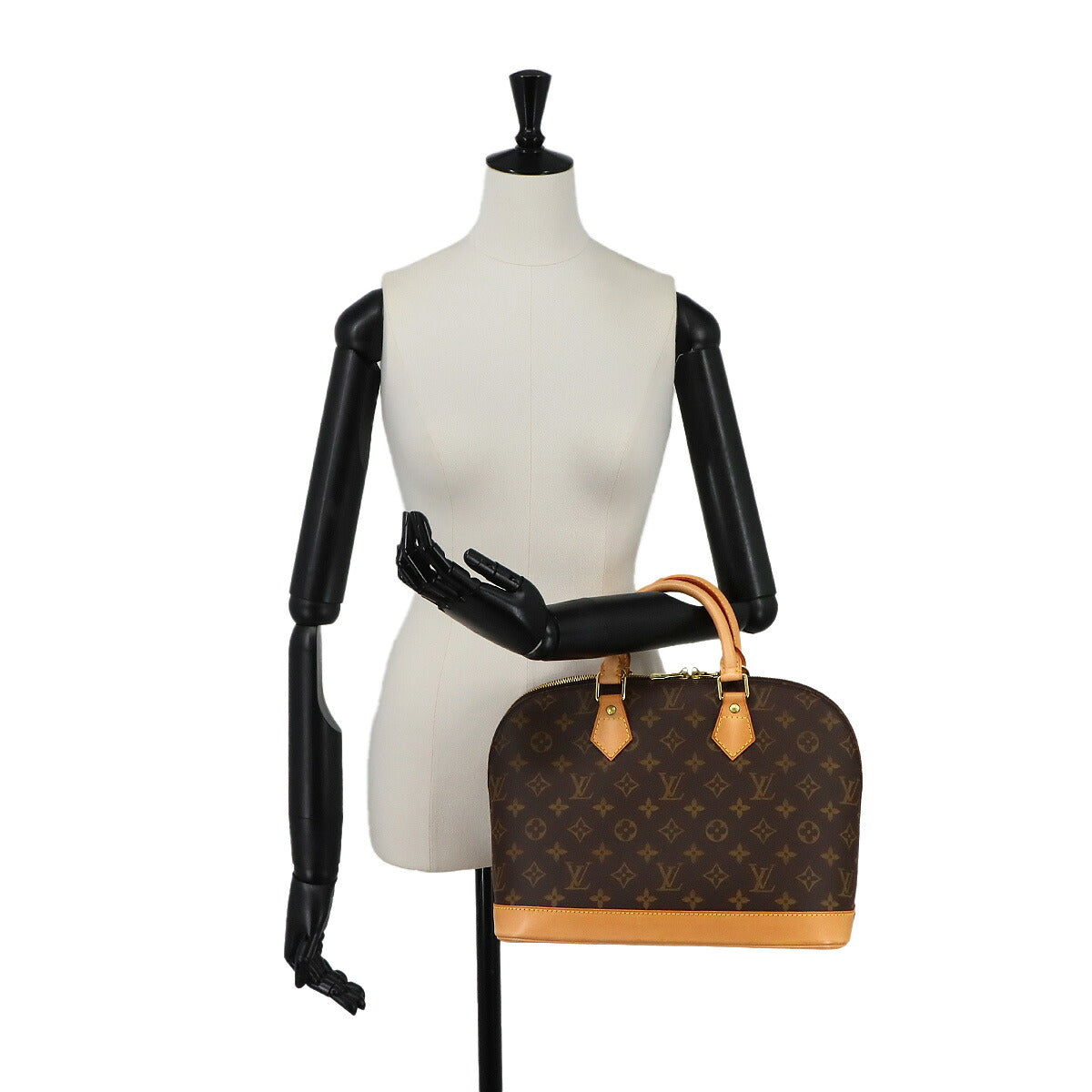 Monogram Alma Hand Bag Brown M51130 Purse