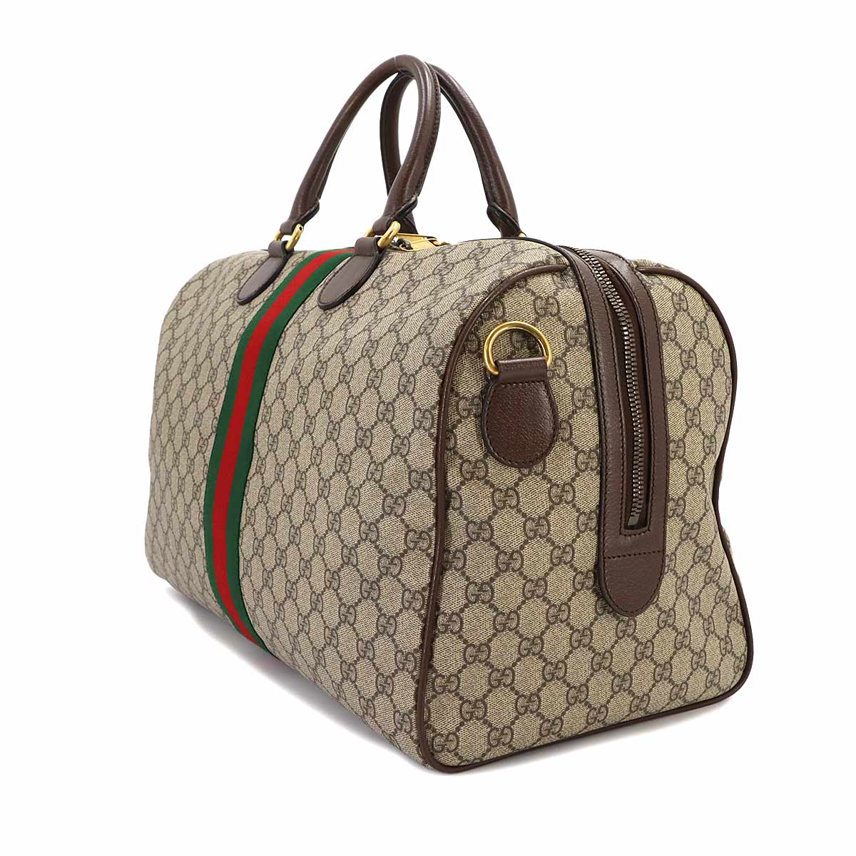 Ophidia GG Medium Duffle Shoulder Bag GG Supreme Beige 547953