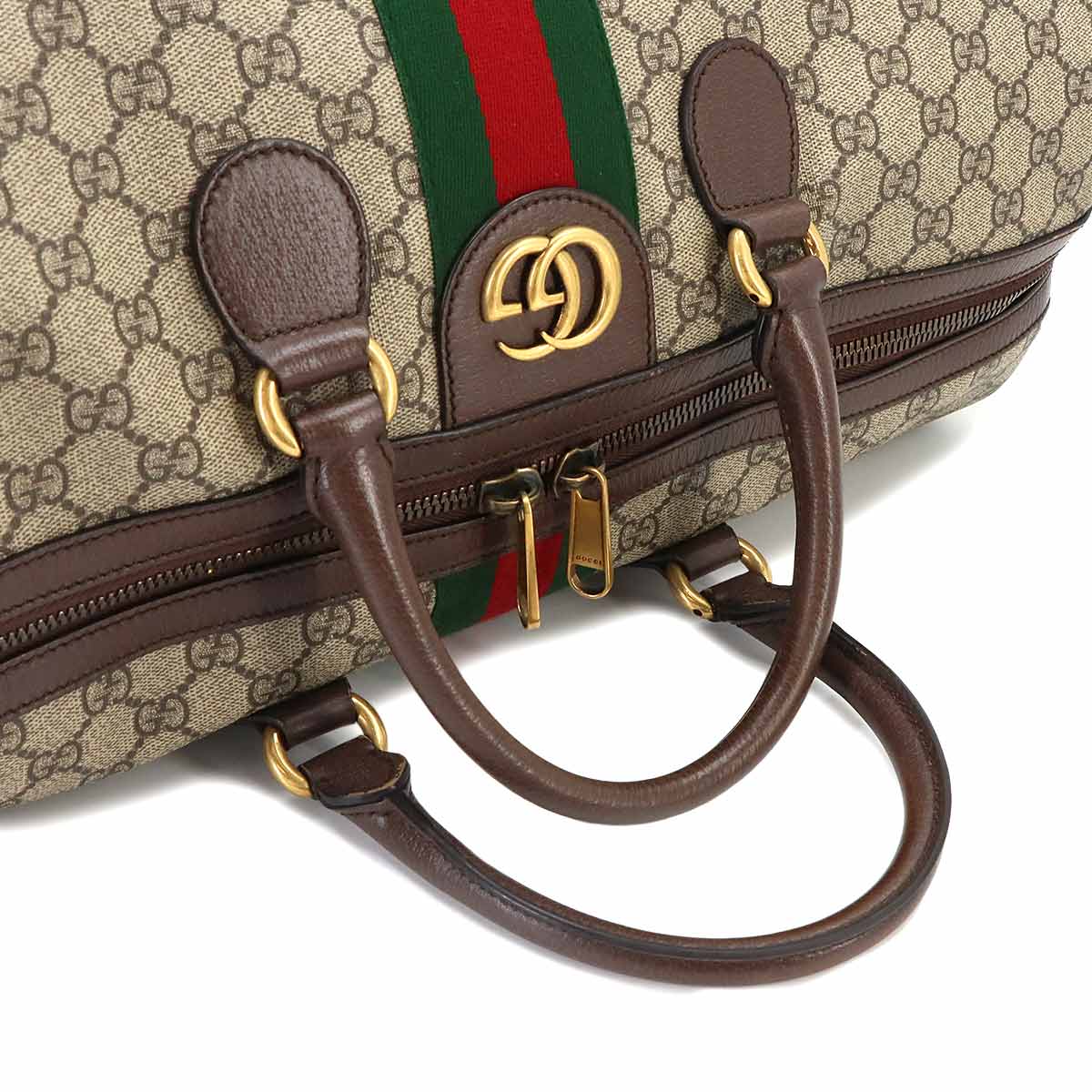 Ophidia GG Medium Duffle Shoulder Bag GG Supreme Beige 547953