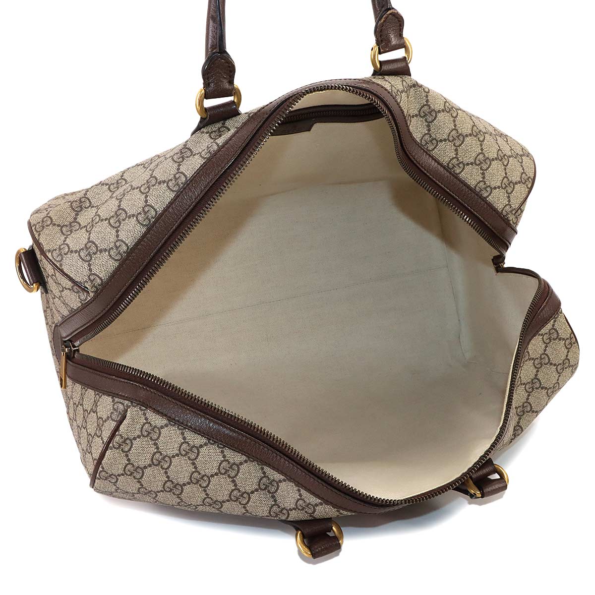 Ophidia GG Medium Duffle Shoulder Bag GG Supreme Beige 547953