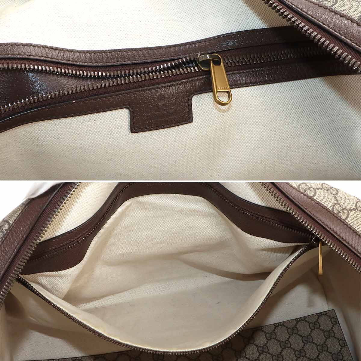 Ophidia GG Medium Duffle Shoulder Bag GG Supreme Beige 547953