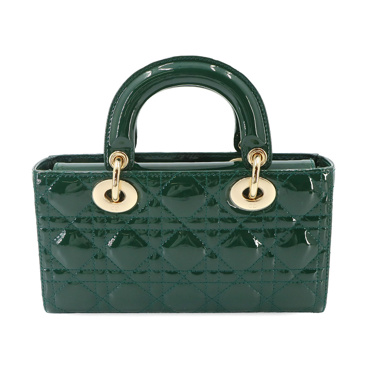 Lady D-JOY Small Hand Shoulder Bag Patent Leather