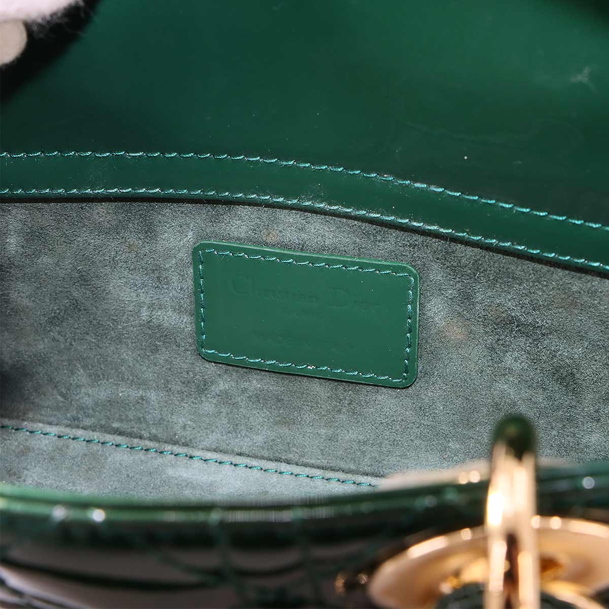 Lady D-JOY Small Hand Shoulder Bag Patent Leather