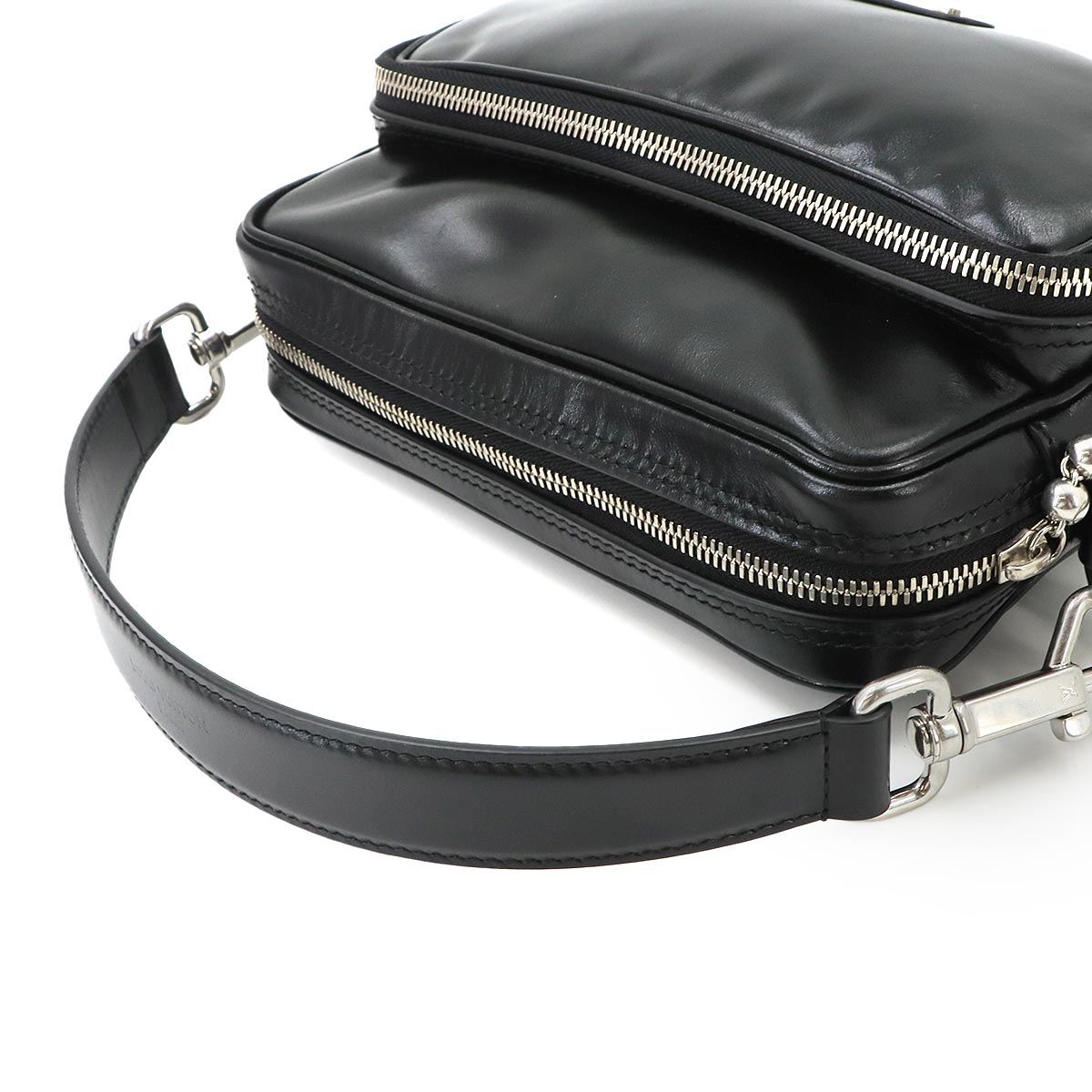 LV Night Nile Hand Shoulder Bag Leather Black M13987