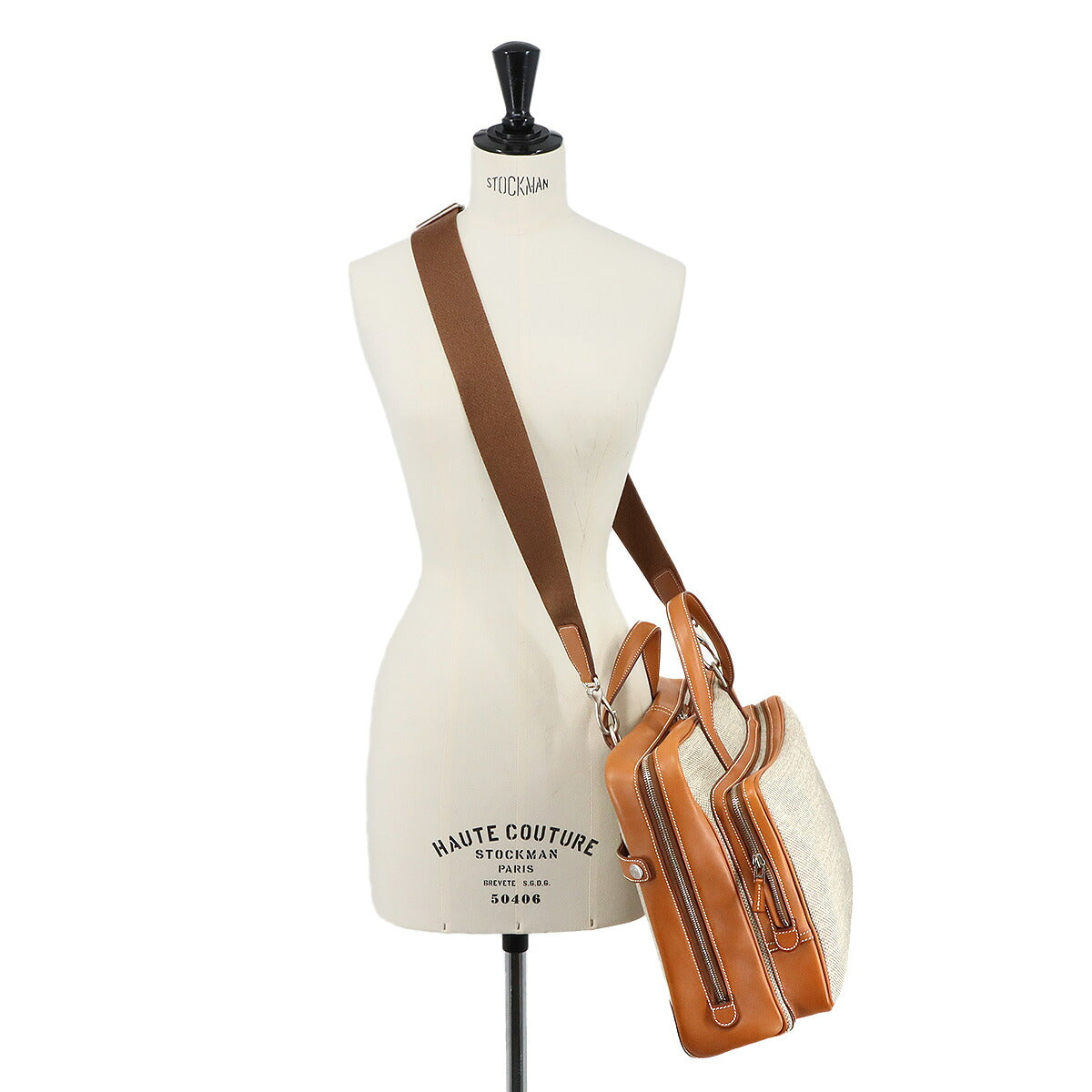 Caleche Express Briefcase Shoulder Bag Toile H Technique