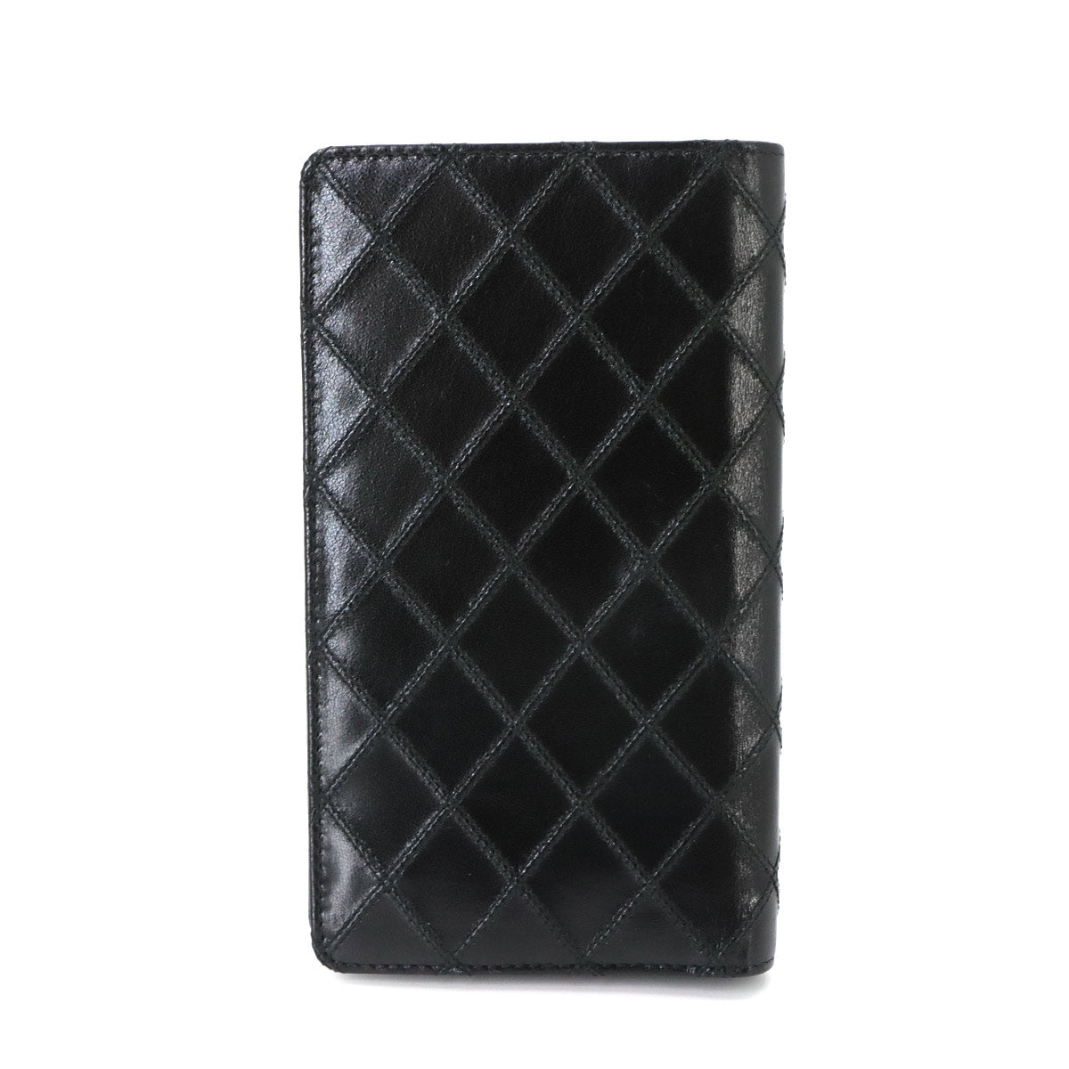Bicolore Long Wallet Leather Black A46356 Purse