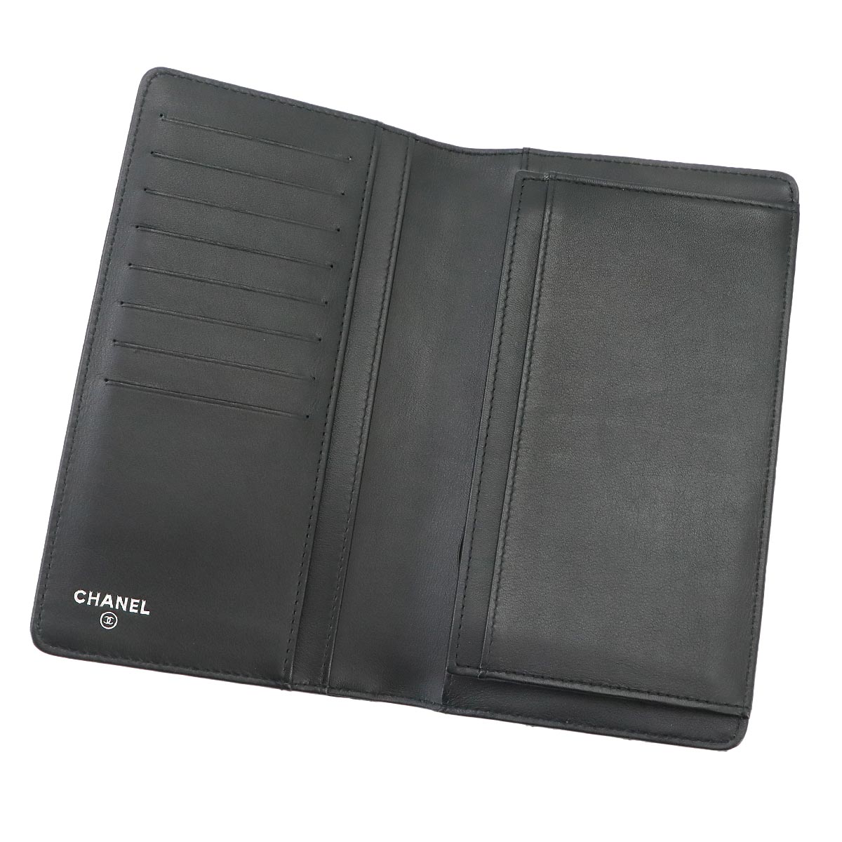 Bicolore Long Wallet Leather Black A46356 Purse