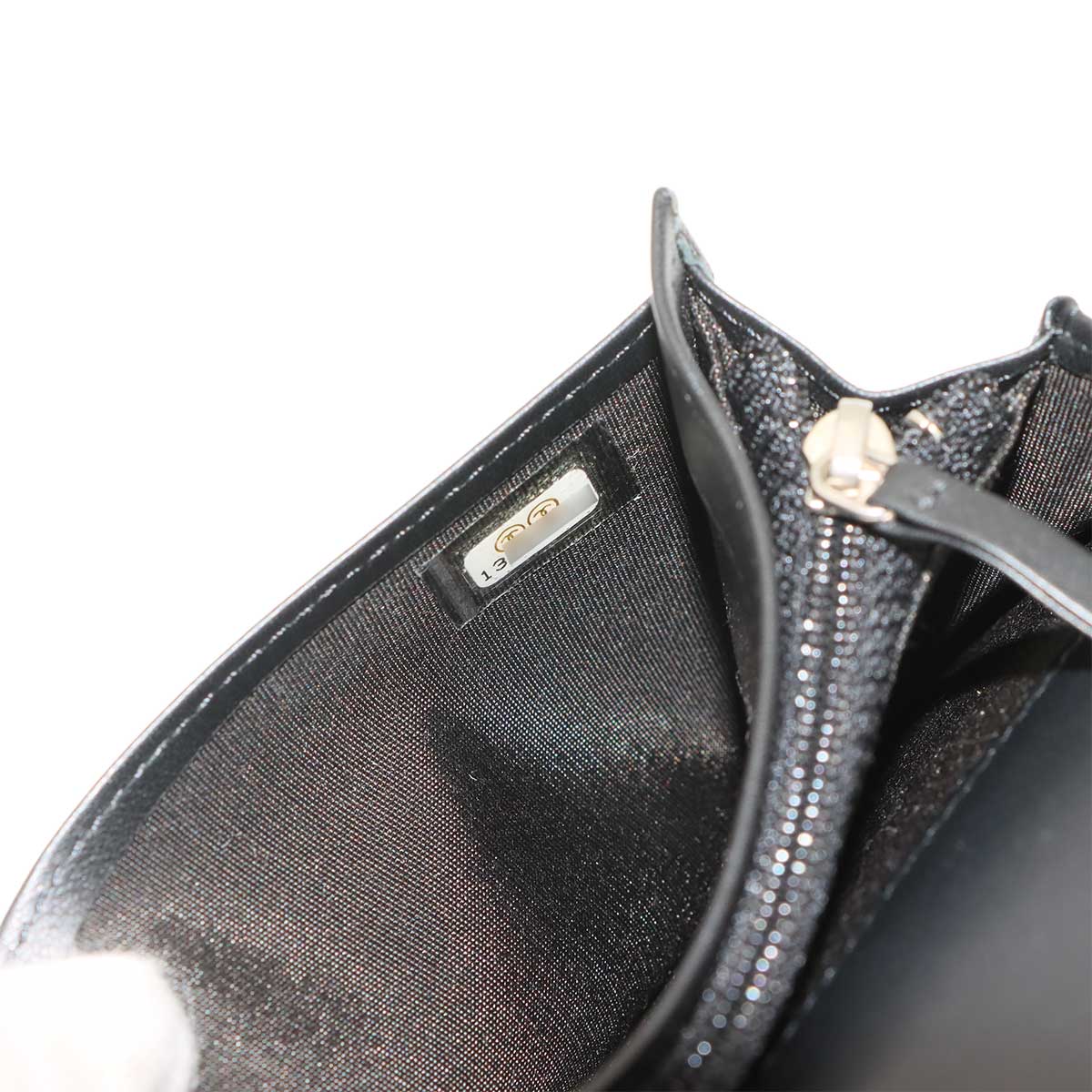 Bicolore Long Wallet Leather Black A46356 Purse