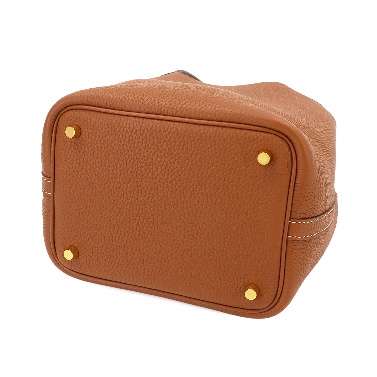 Picotin Lock PM Hand Bag Taurillon Clemence Gold Purse