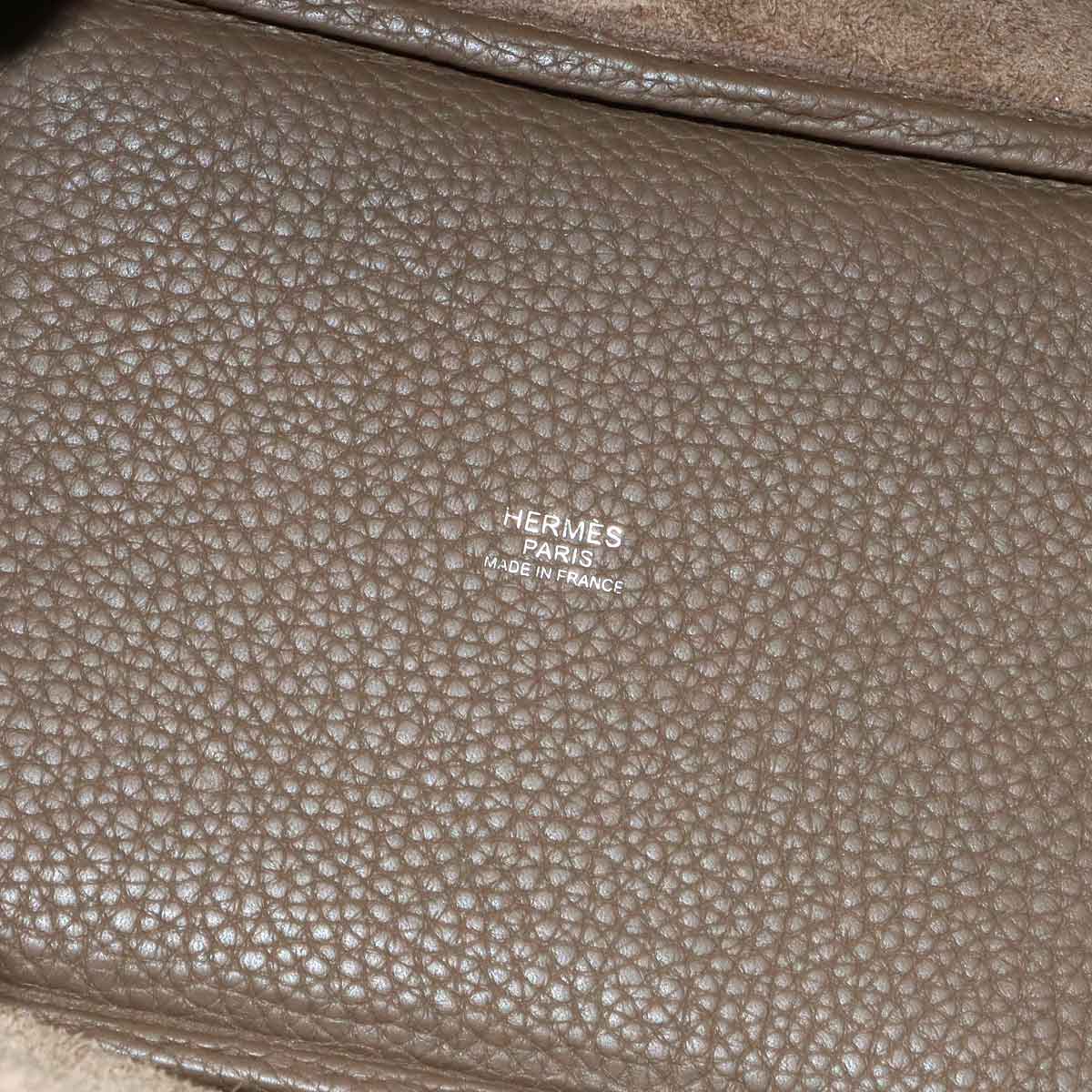 Picotin Lock PM Hand Bag Taurillon Clemence Leather Etoupe