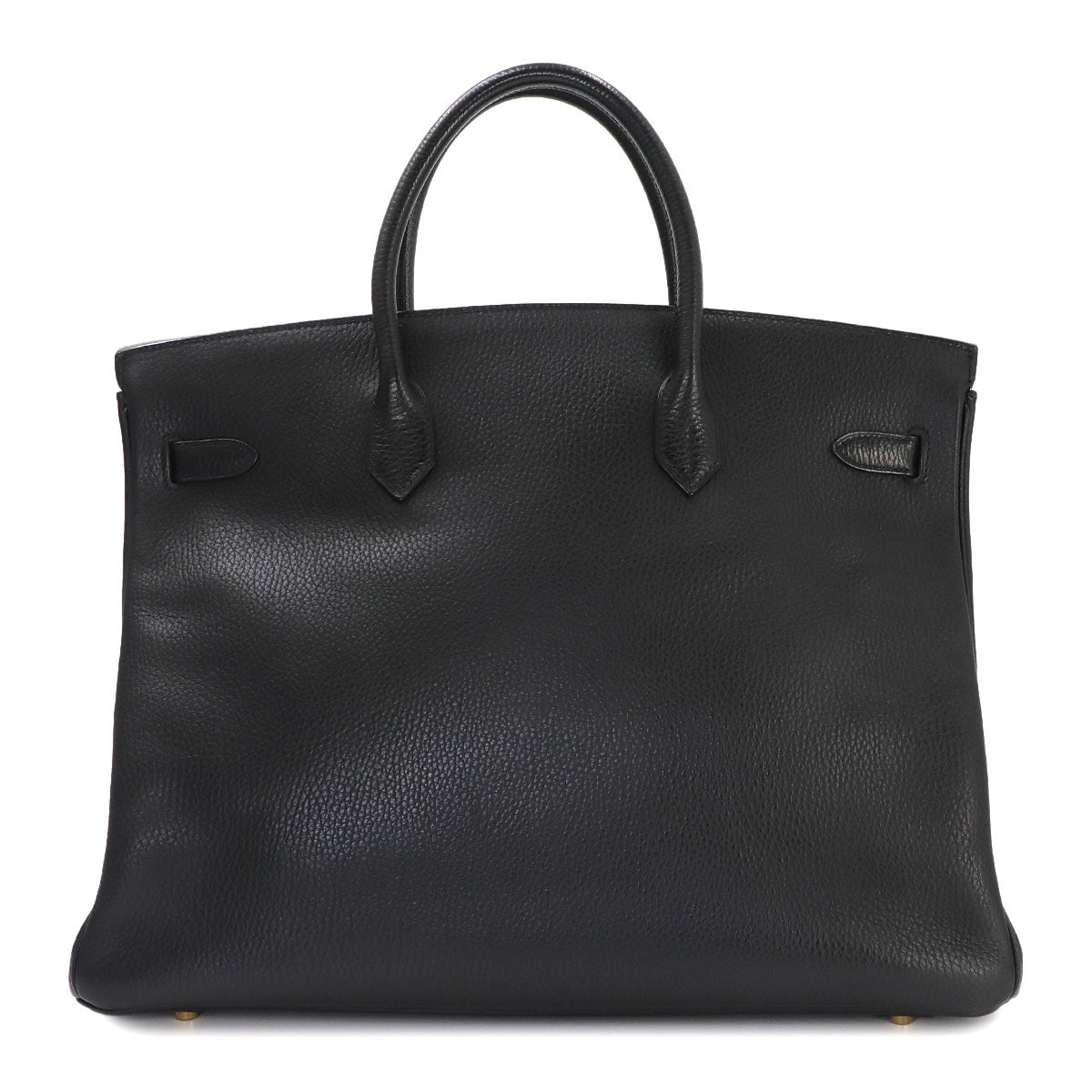Birkin 40 Ardennes Leather Black Hand Bag Vintage Purse