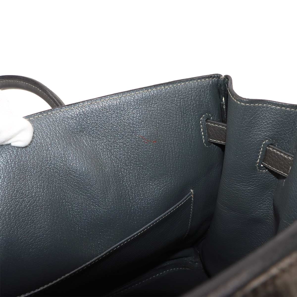Birkin 35 Hand Bag Taurillon Clemence Graphite Purse