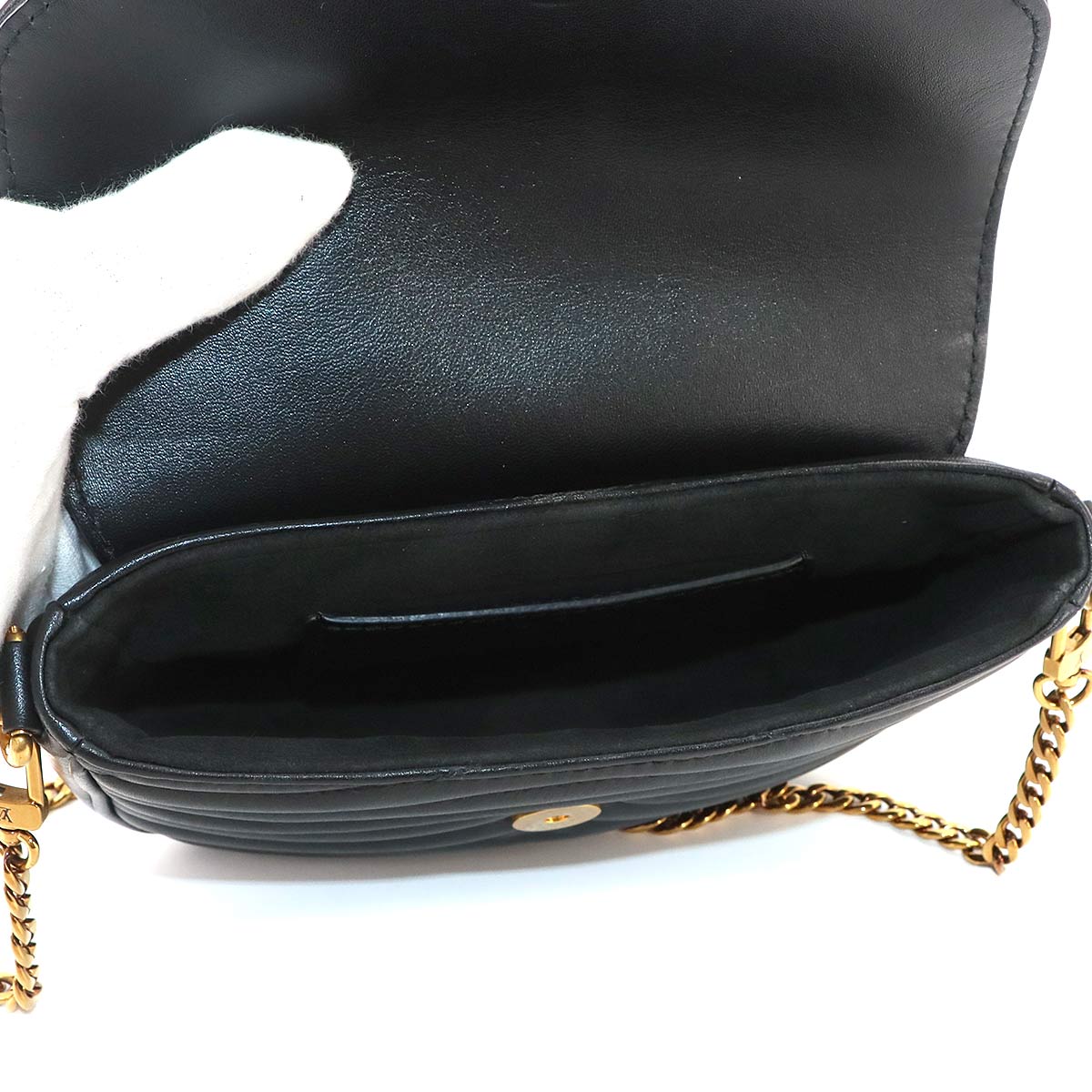 New Wave Multi Pochette Shoulder Bag Leather Black M56461