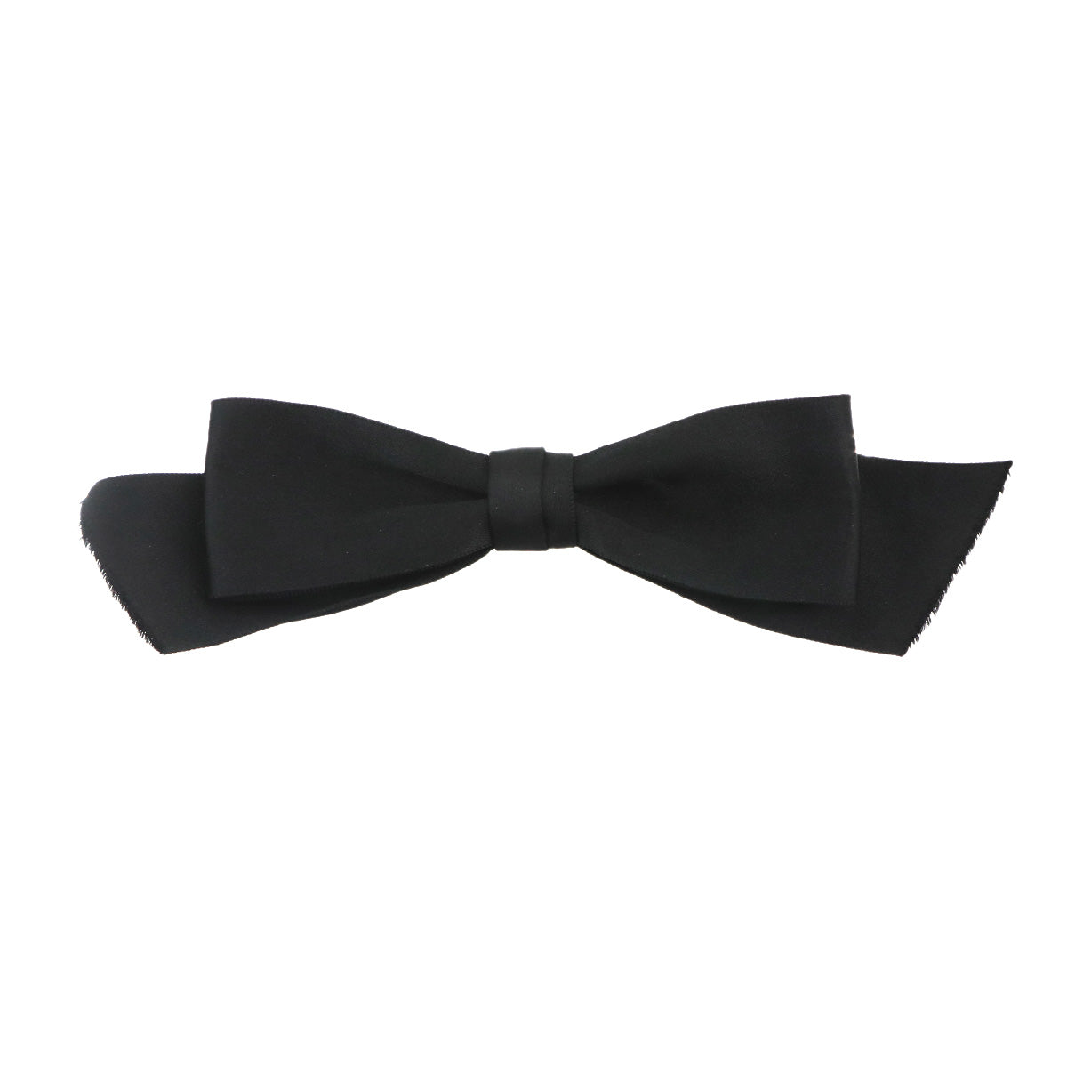 Ribbon Brooch Satin Black Accessory Vintage