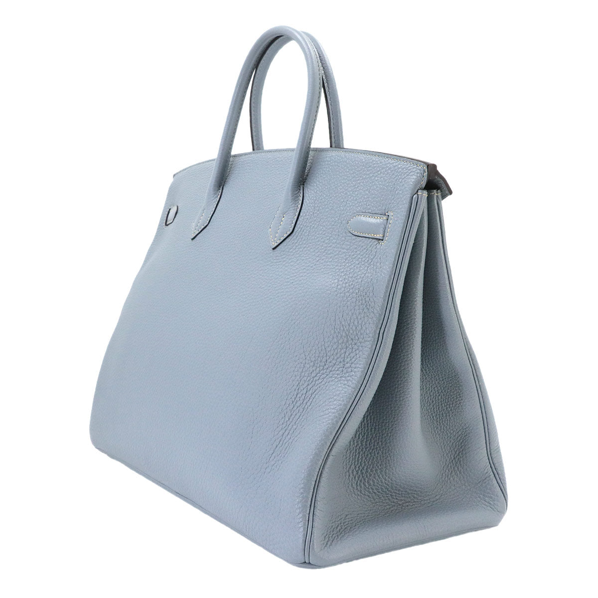 Birkin 40 Veau Togo Bleu Lin Hand Bag Purse