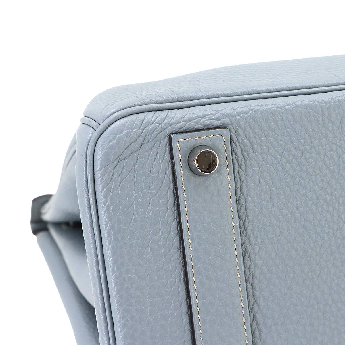 Birkin 40 Veau Togo Bleu Lin Hand Bag Purse