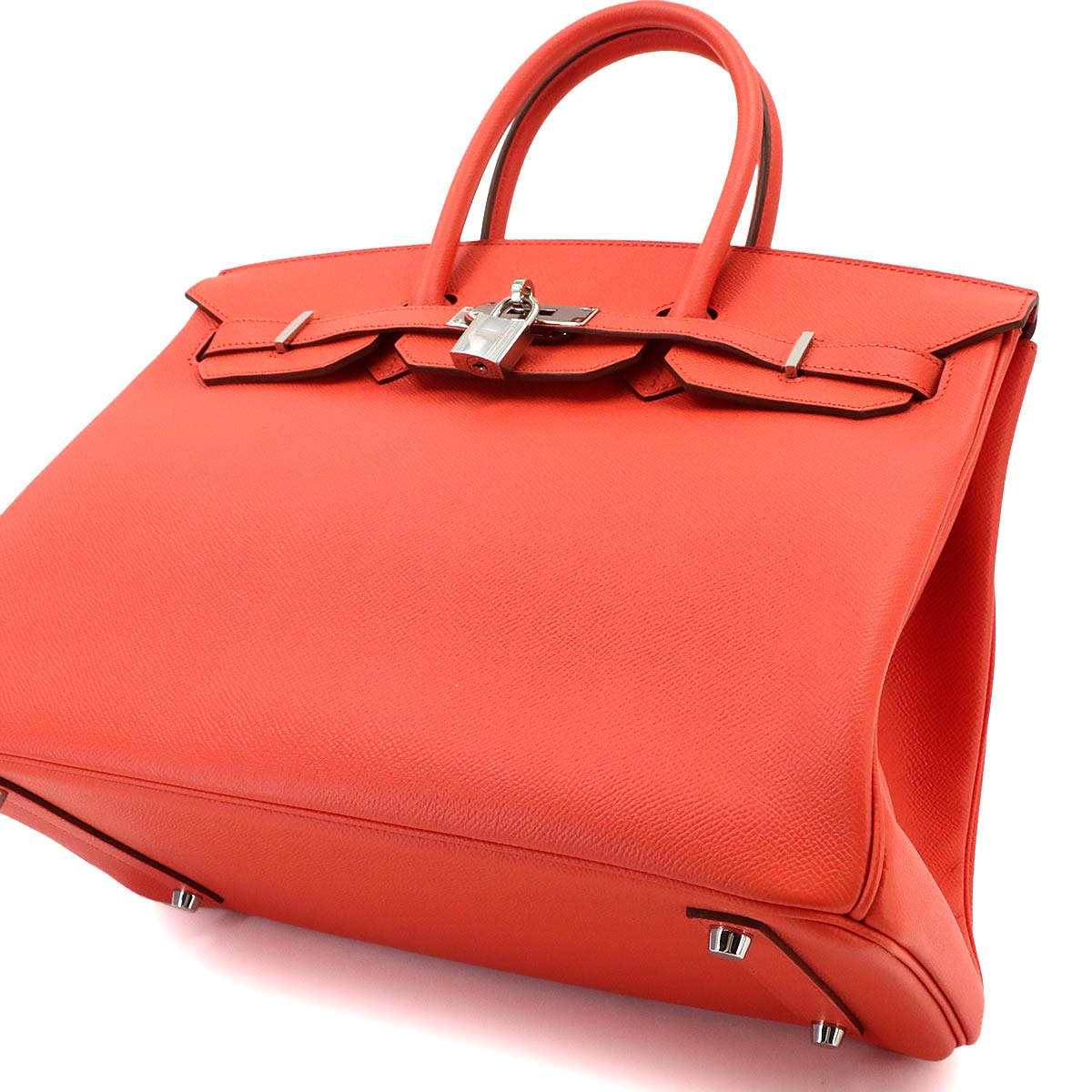 Birkin 35 Veau Epsom Flamingo Hand Bag Purse Pink