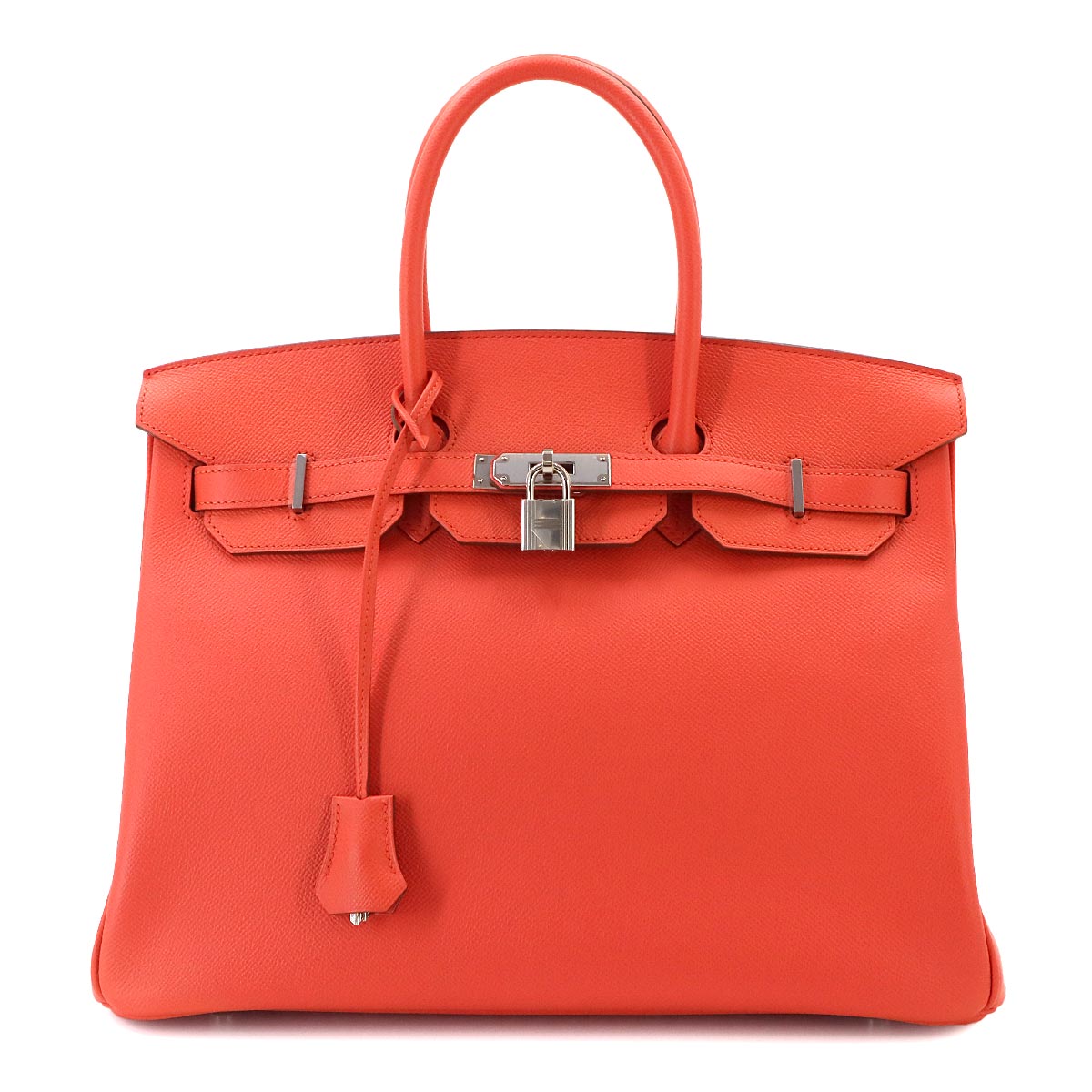 Birkin 35 Veau Epsom Flamingo Hand Bag Purse Pink