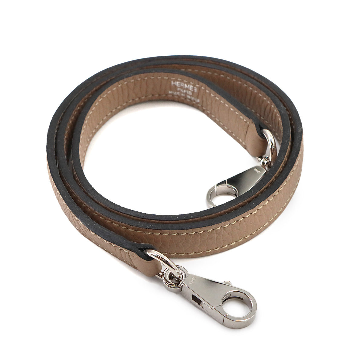 Shoulder Strap Taurillon Clemence Beige Accessory