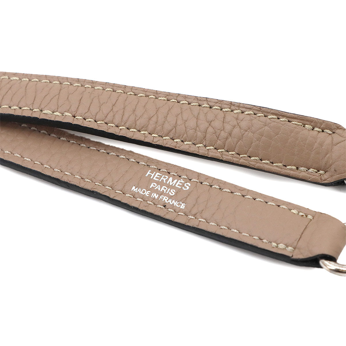 Shoulder Strap Taurillon Clemence Beige Accessory