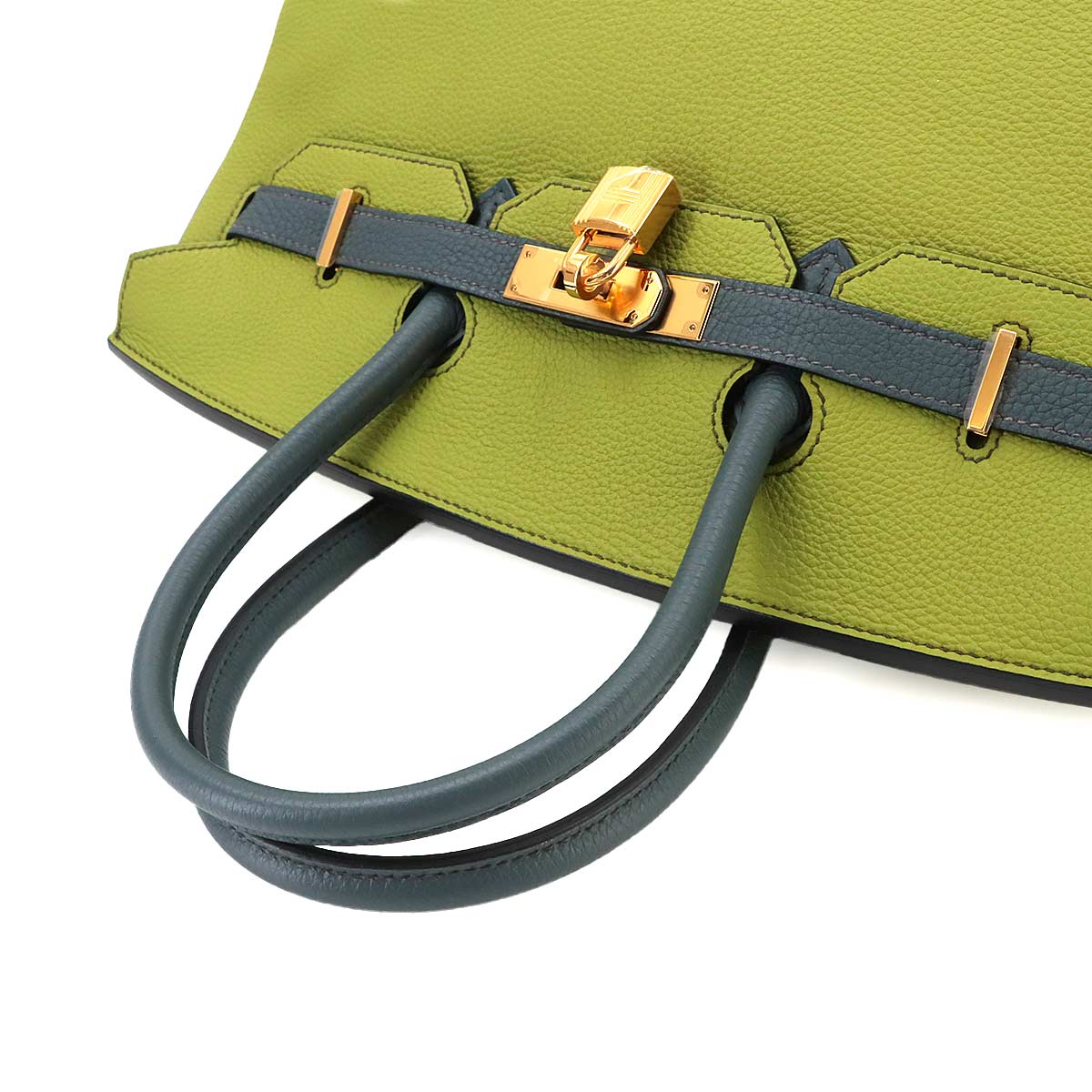 Birkin 35 Personal SPO Veau Togo Pistache Blue Orage